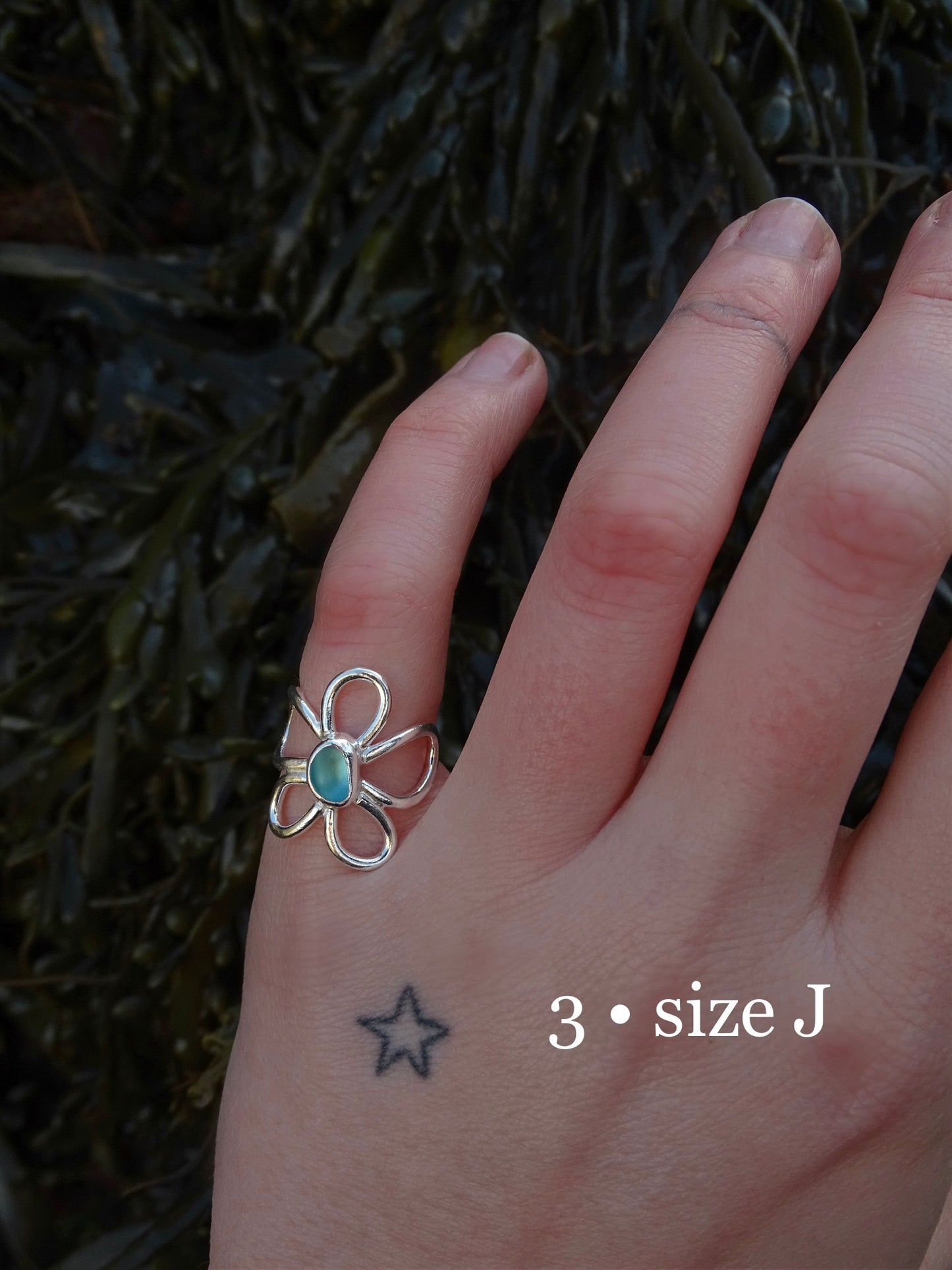 fleur rings • seaglass