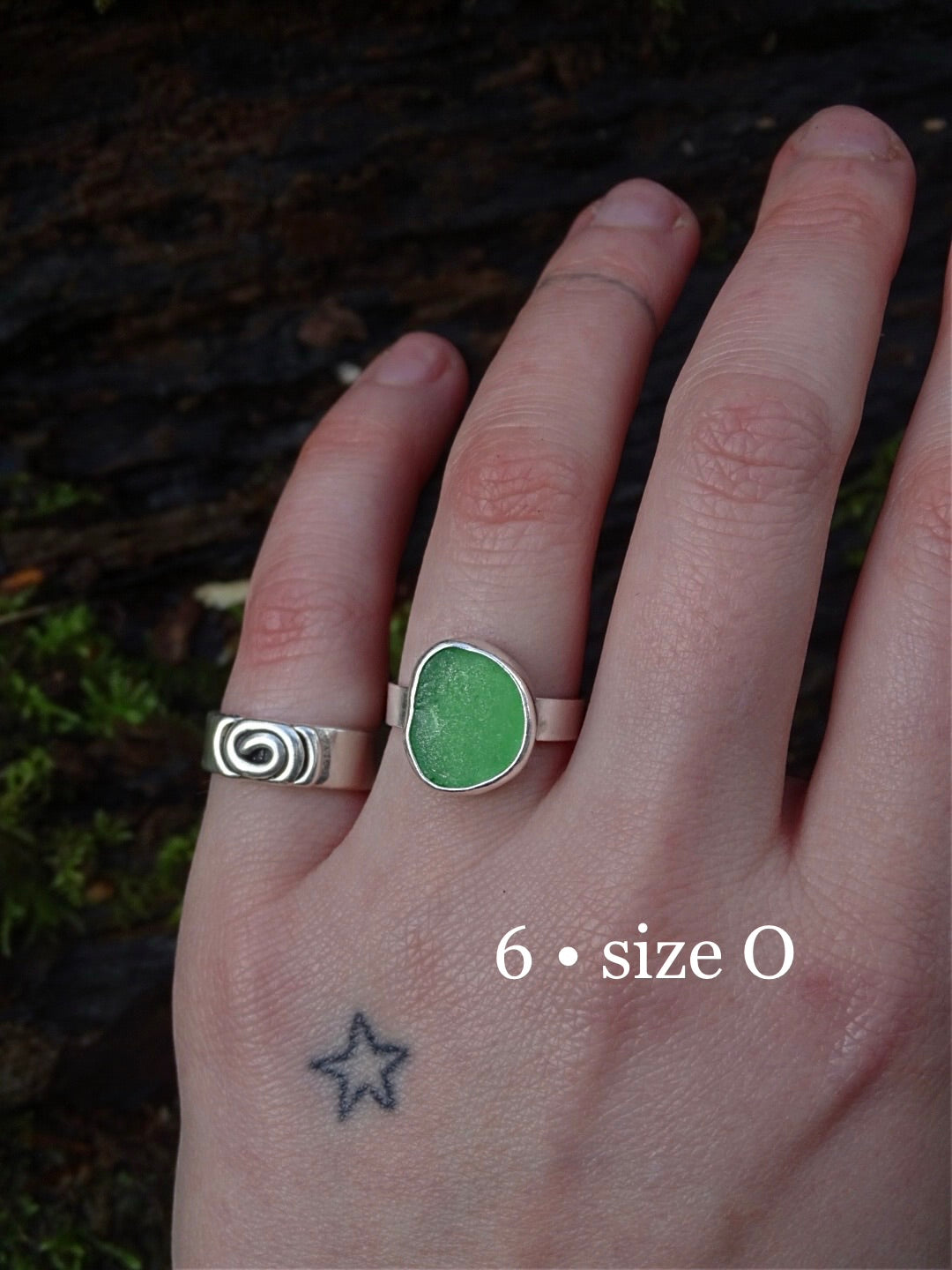 seaglass rings