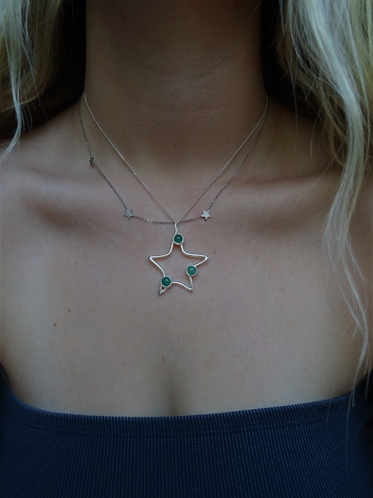 bubble star pendants