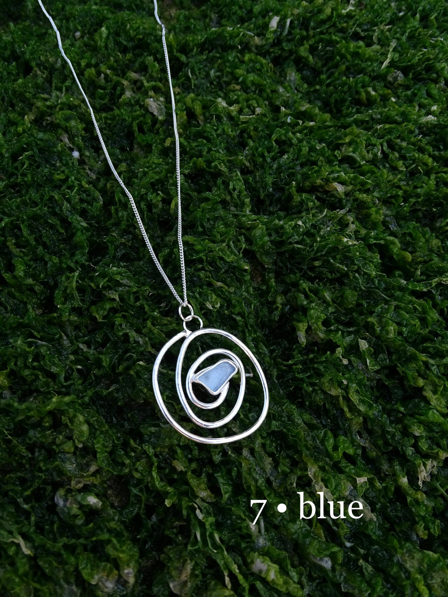 nebula pendant • seaglass