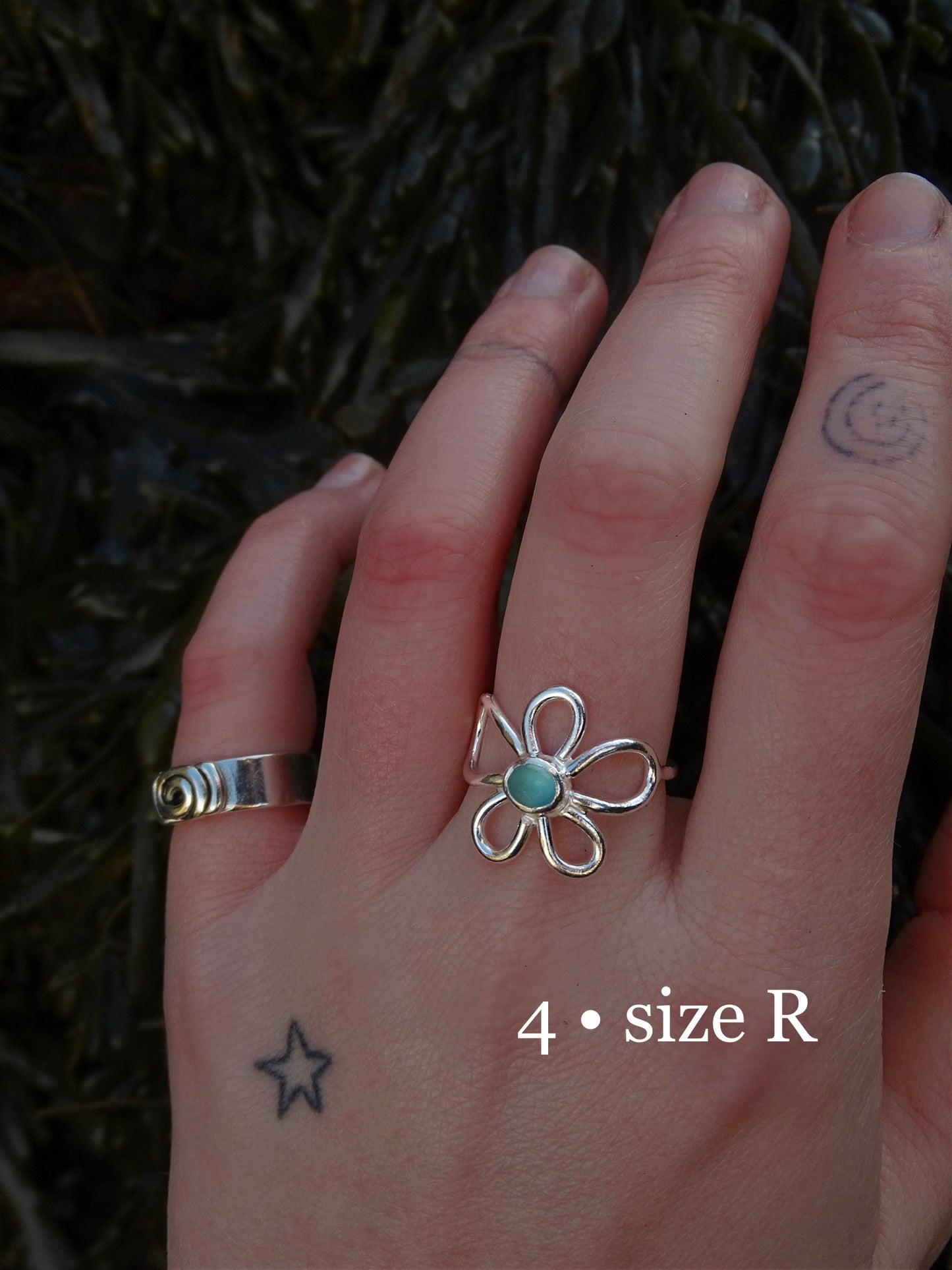fleur rings • seaglass