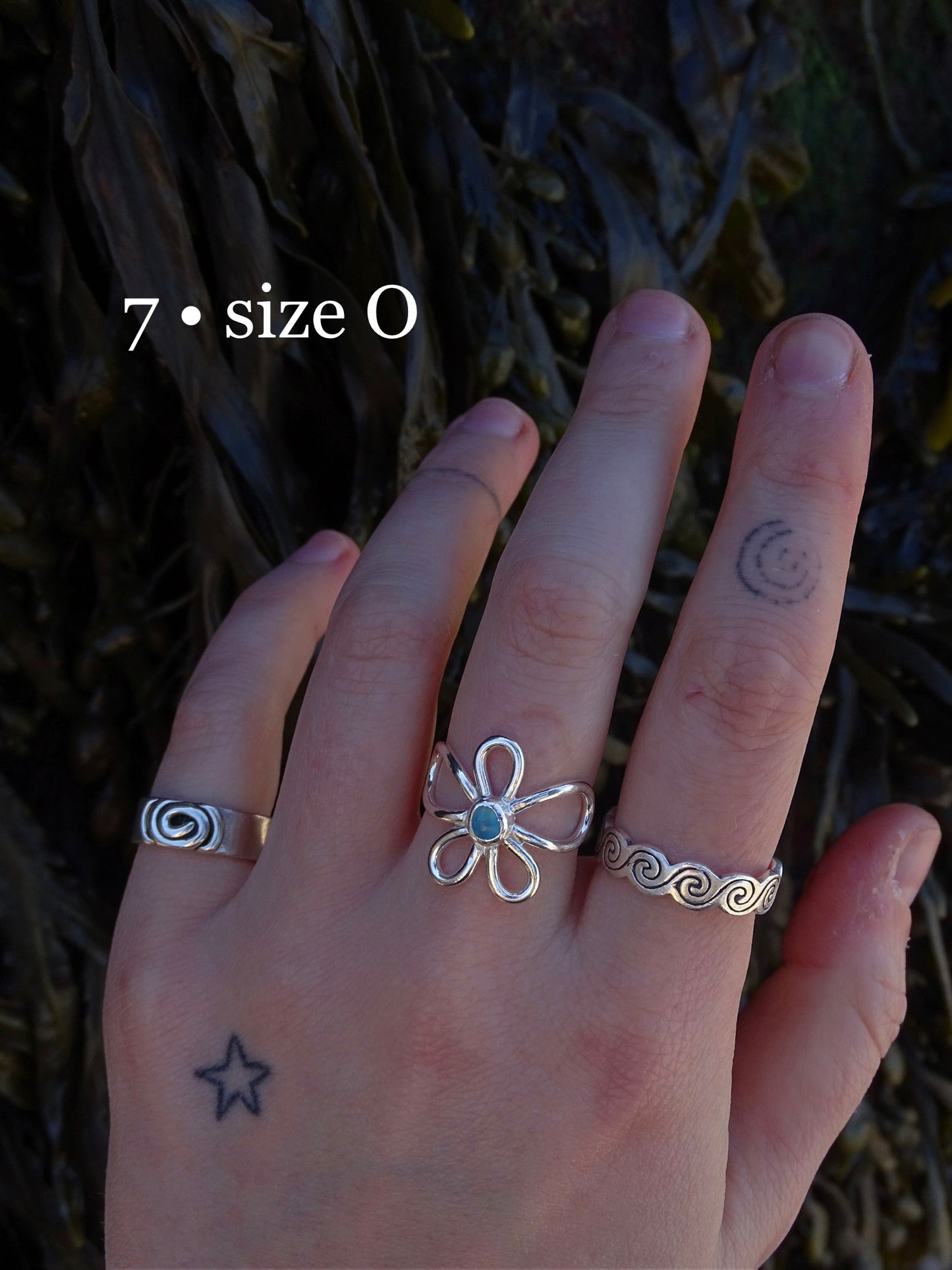 fleur rings • seaglass