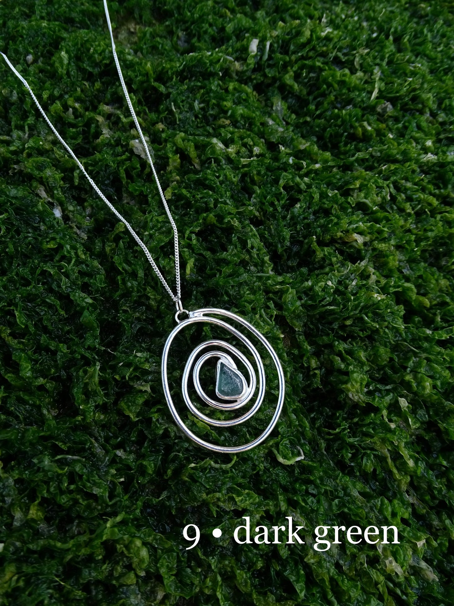 nebula pendant • seaglass