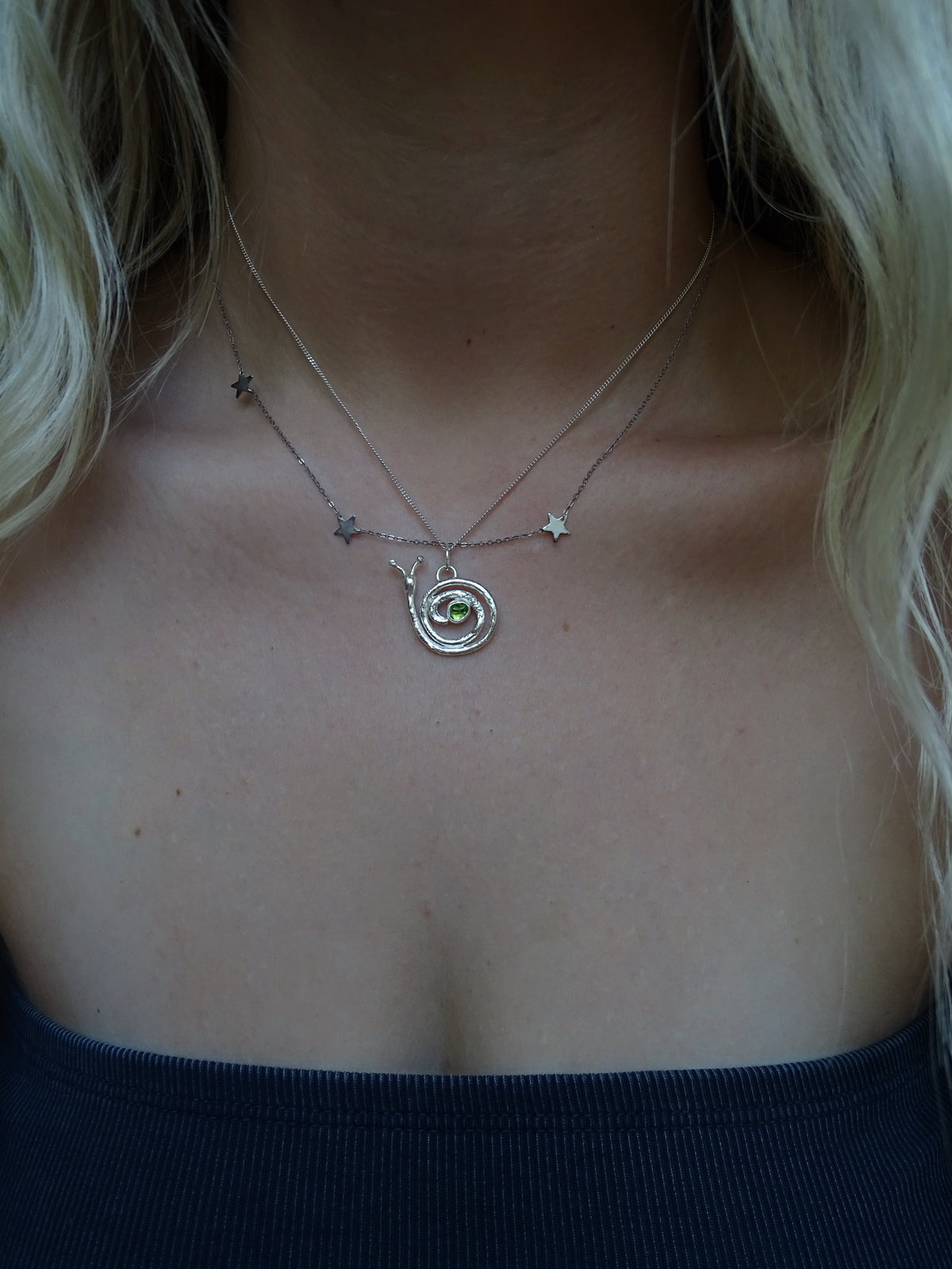 snail pendant