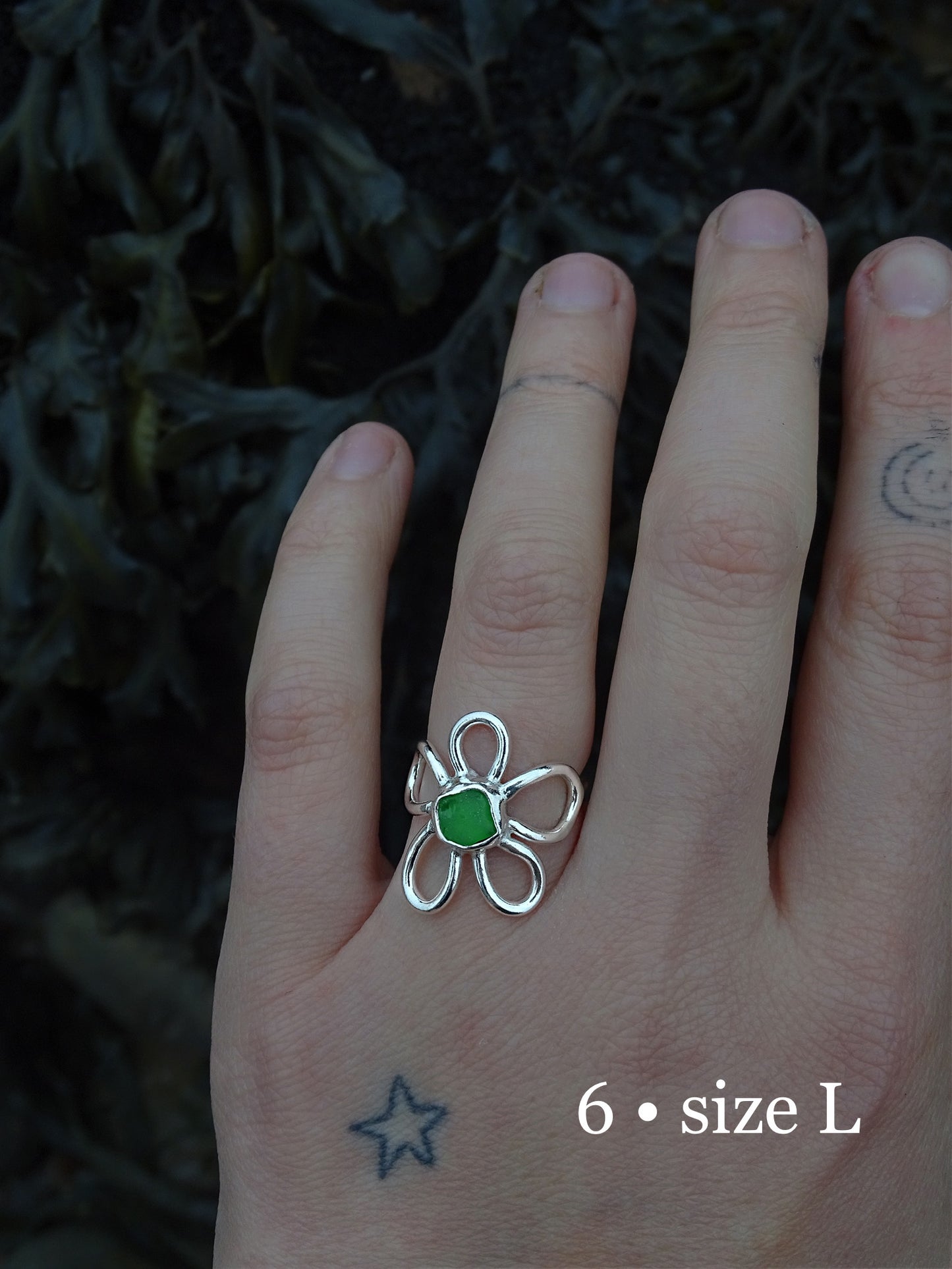 fleur rings • seaglass