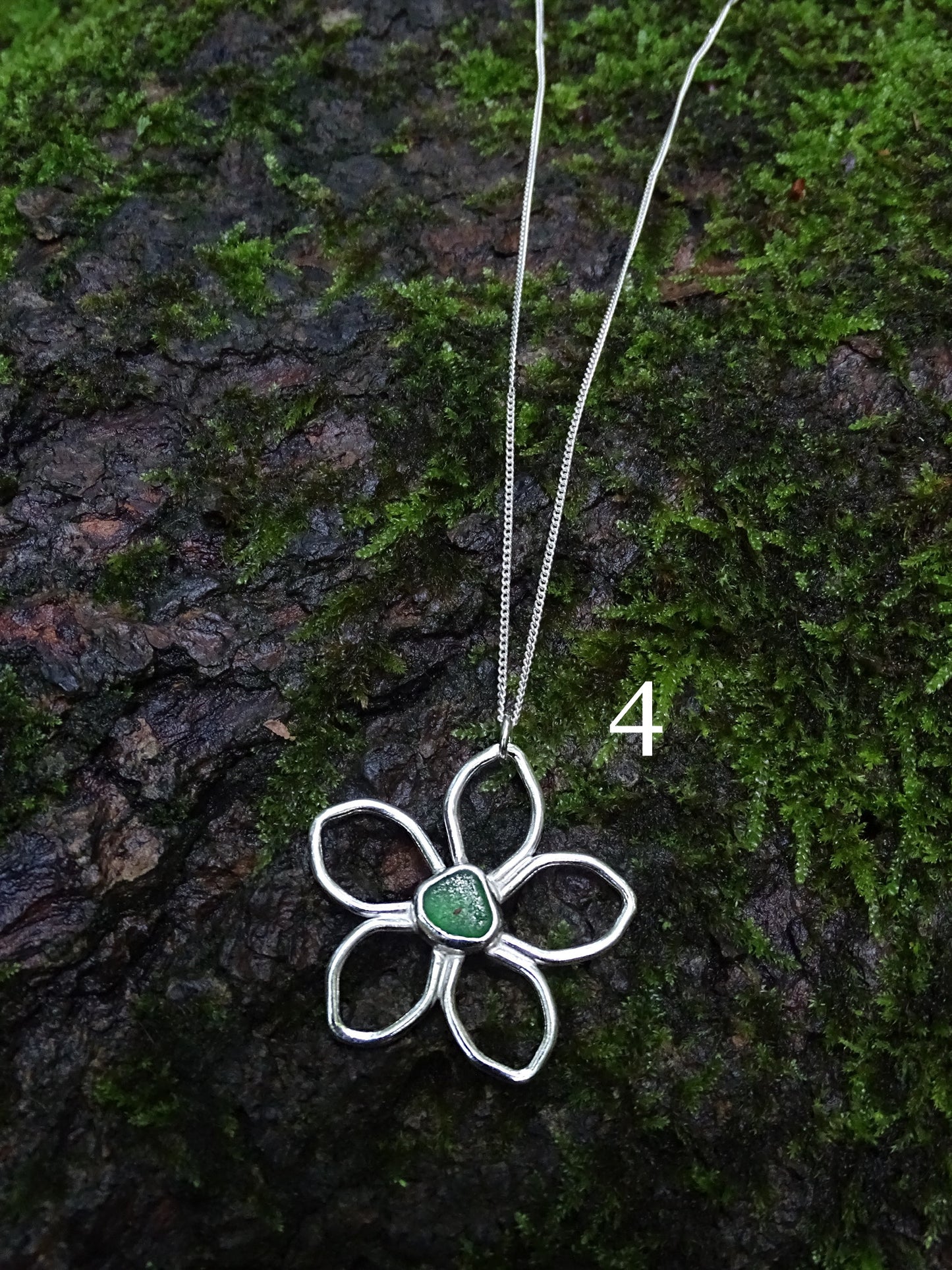 seaglass fleur pendants