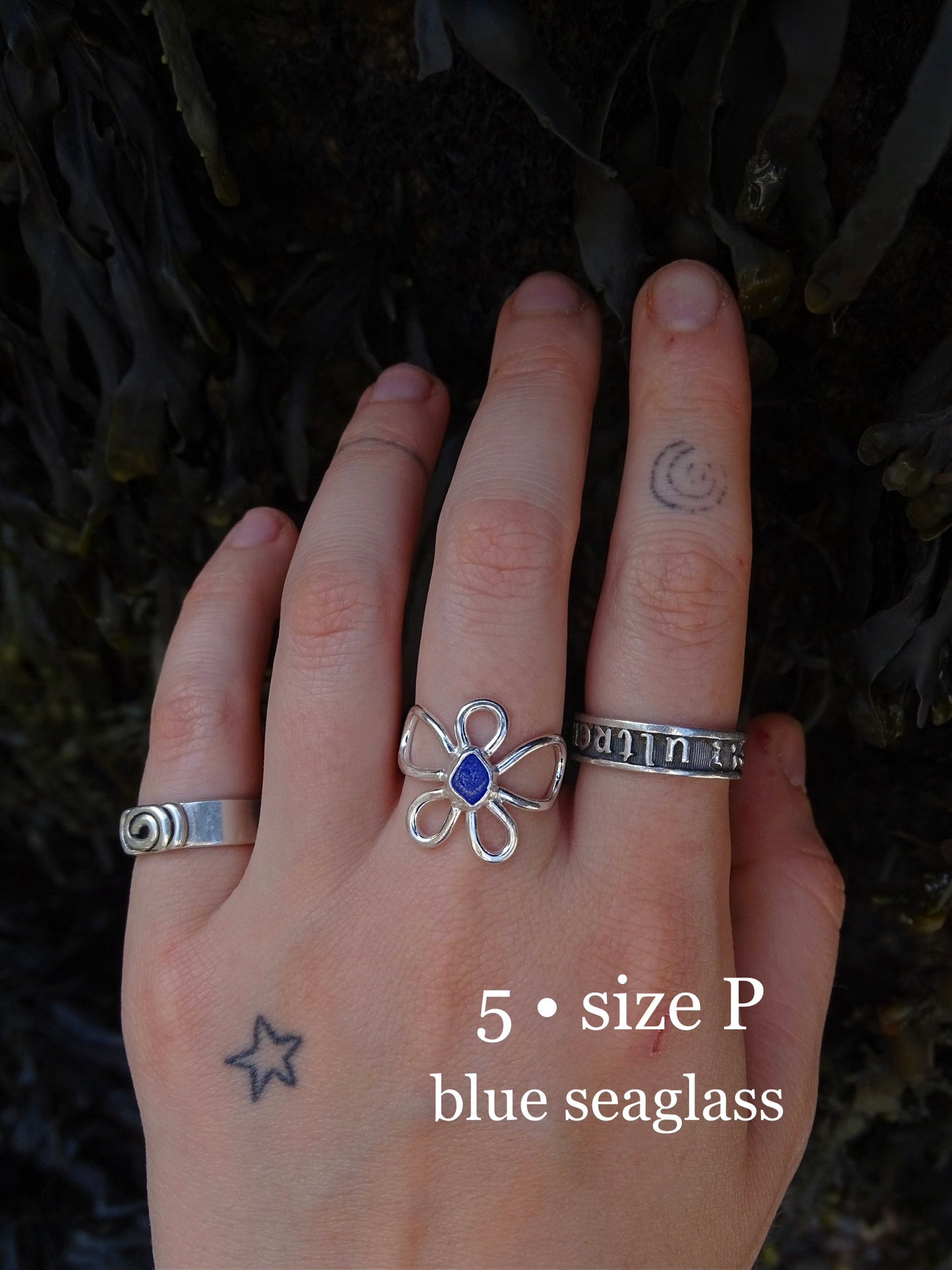 fleur rings • seaglass