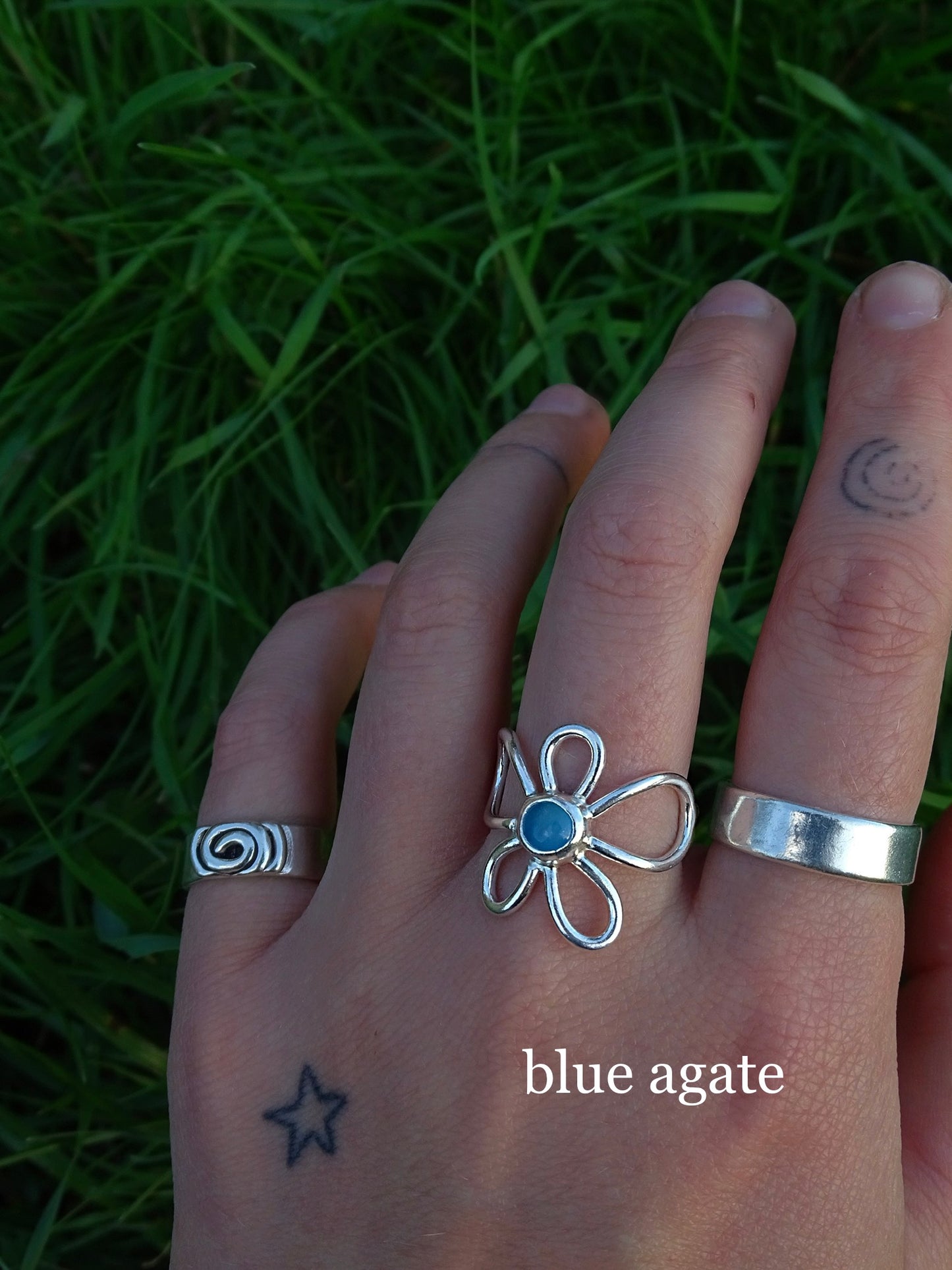 gemstone fleur rings • mto