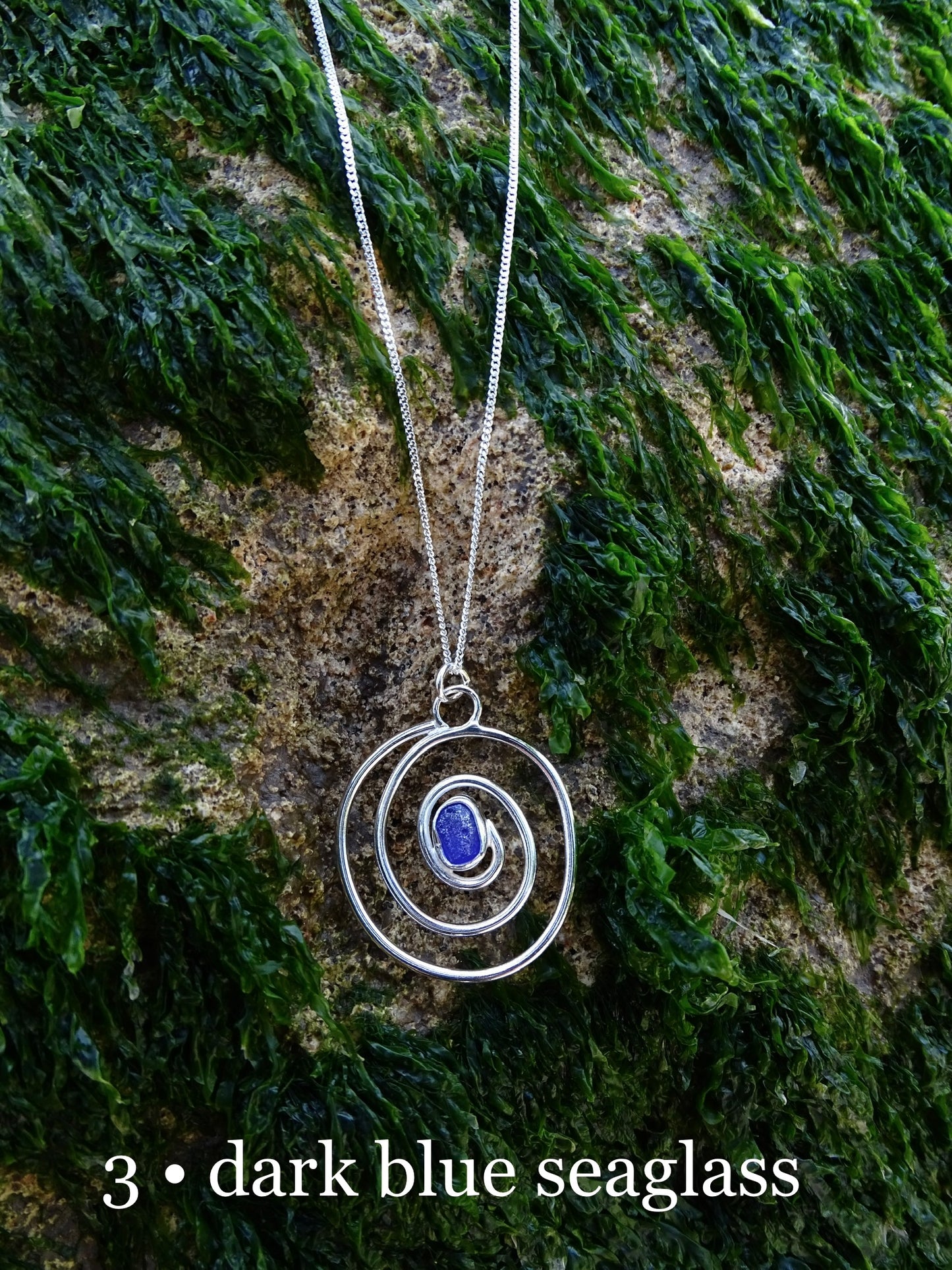 nebula pendant • seaglass