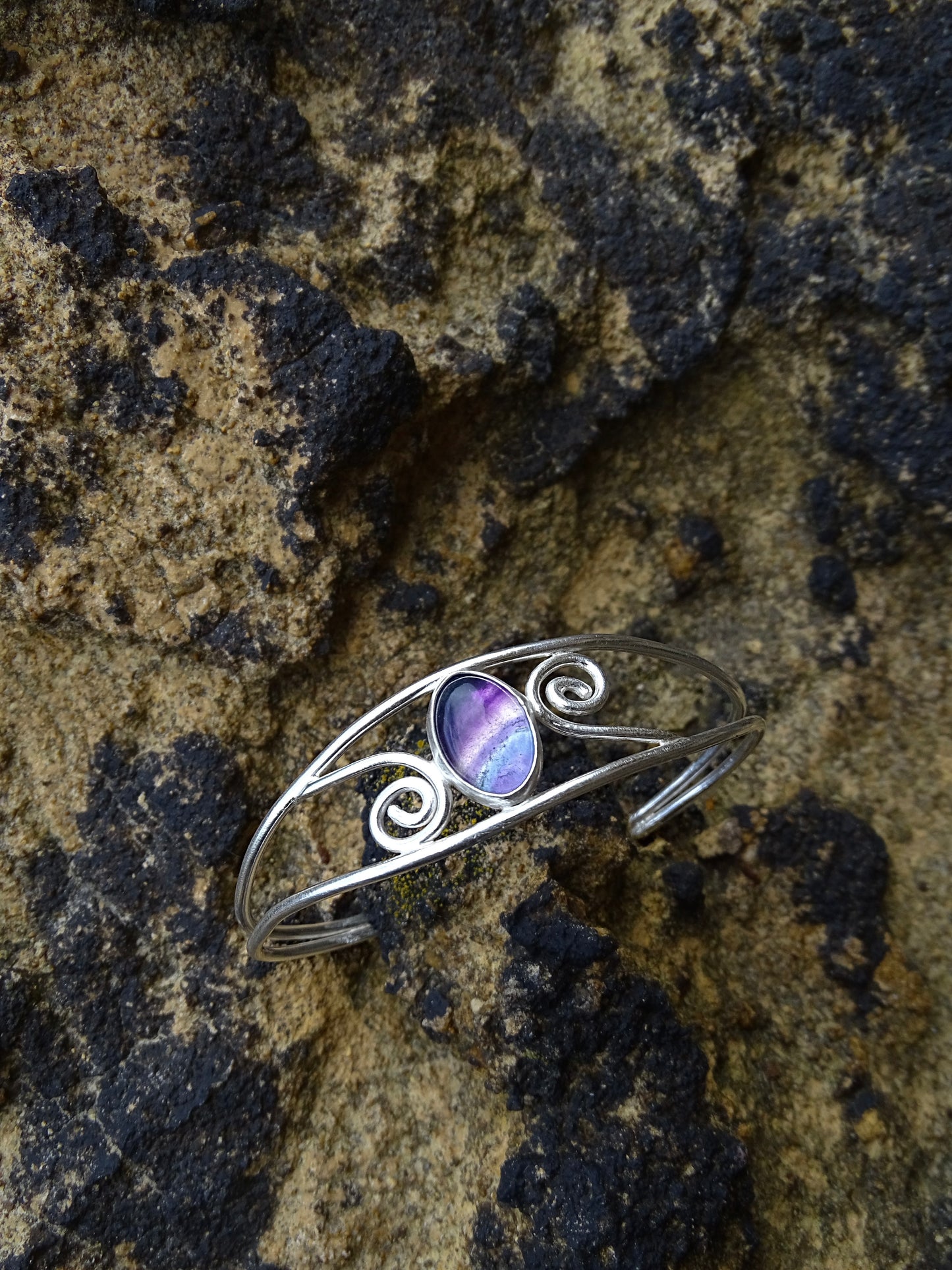 fluorite swirl cuff