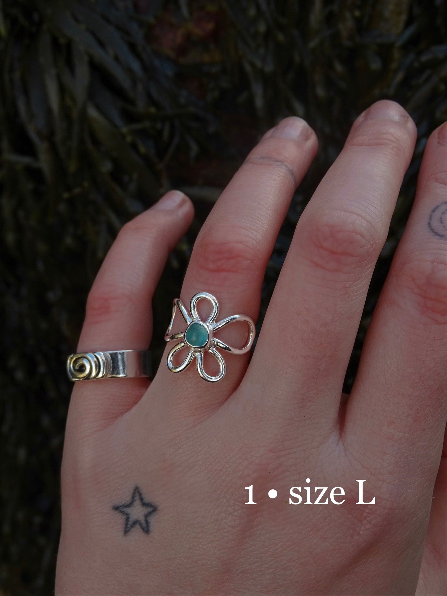 fleur rings • seaglass