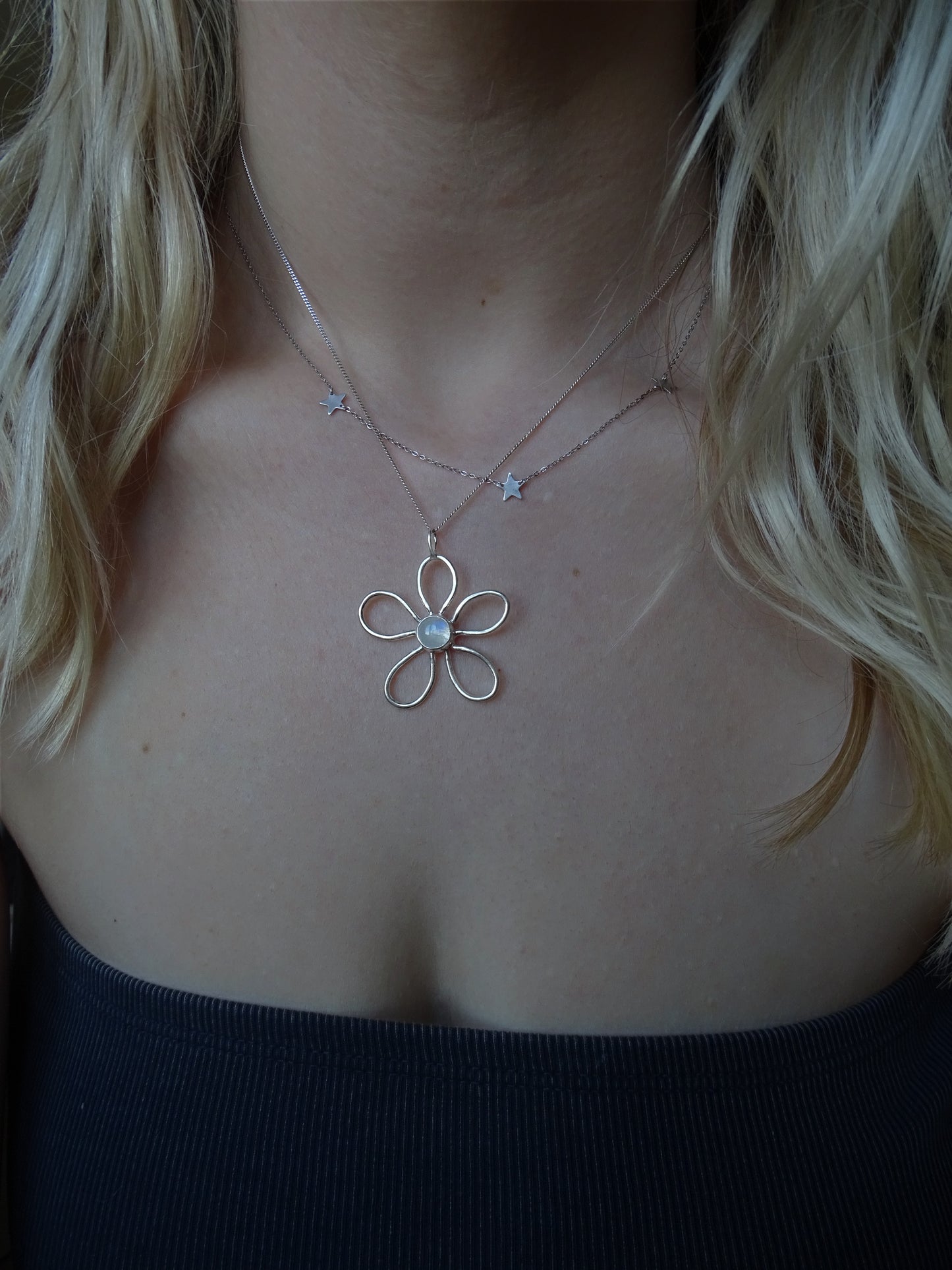 fleur pendants • gemstone • mto