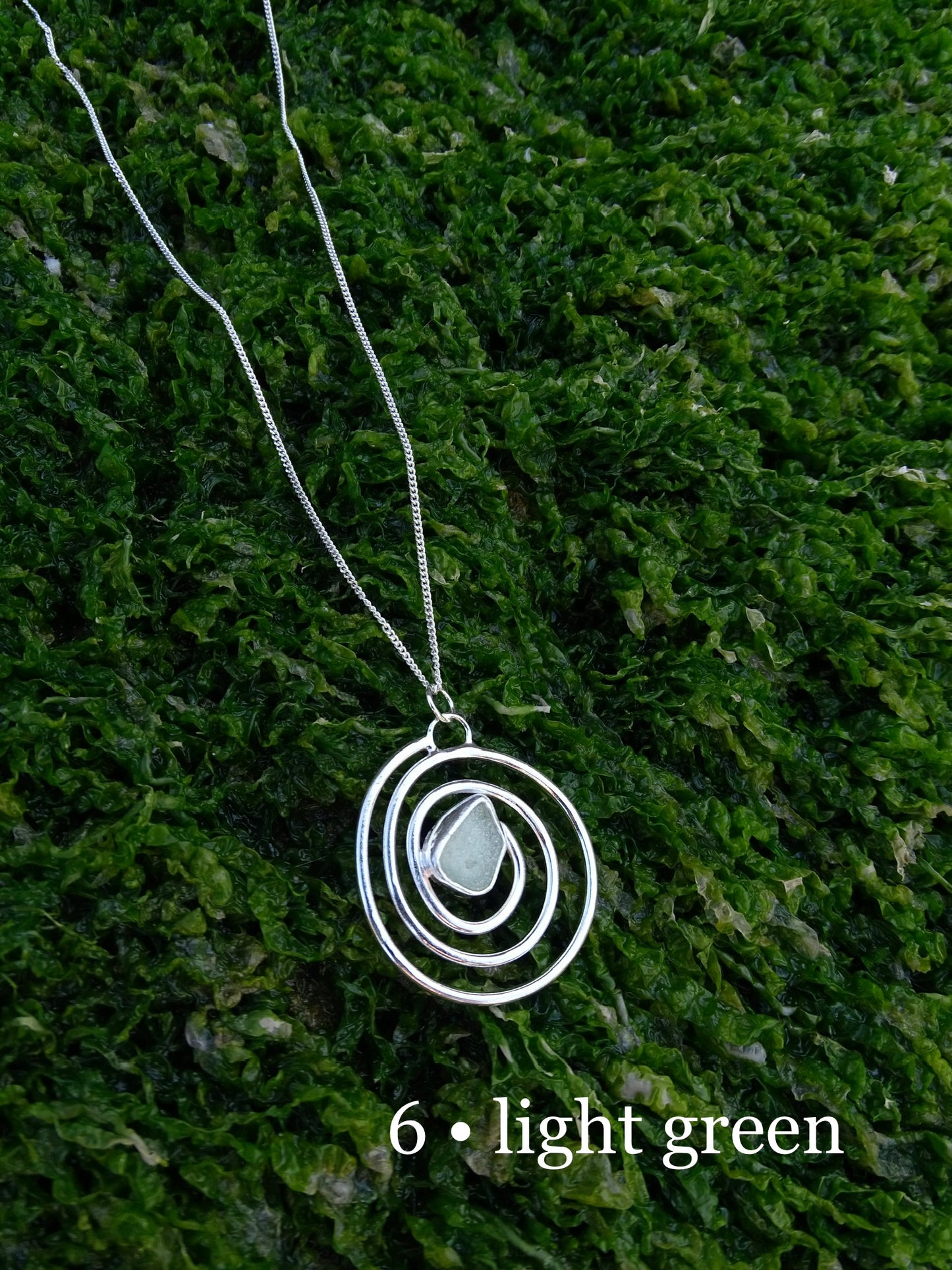 nebula pendant • seaglass