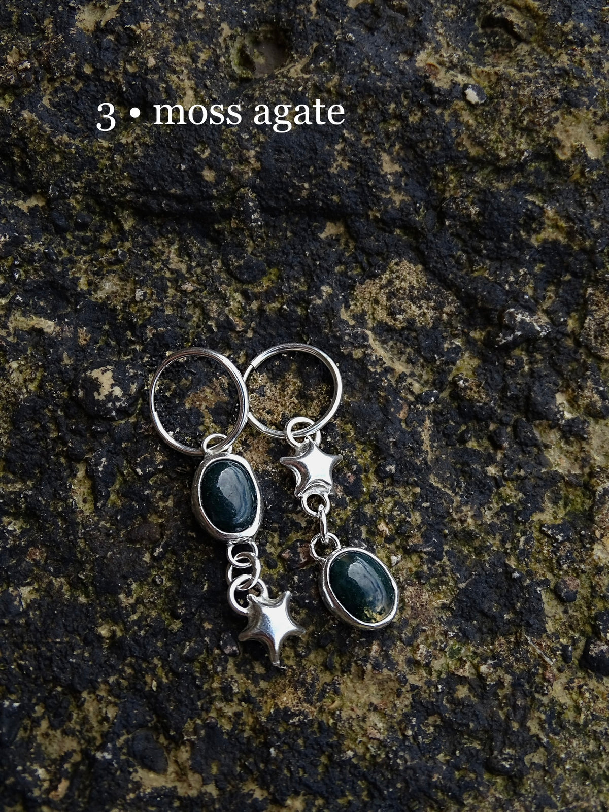 asymmetrical star hoops