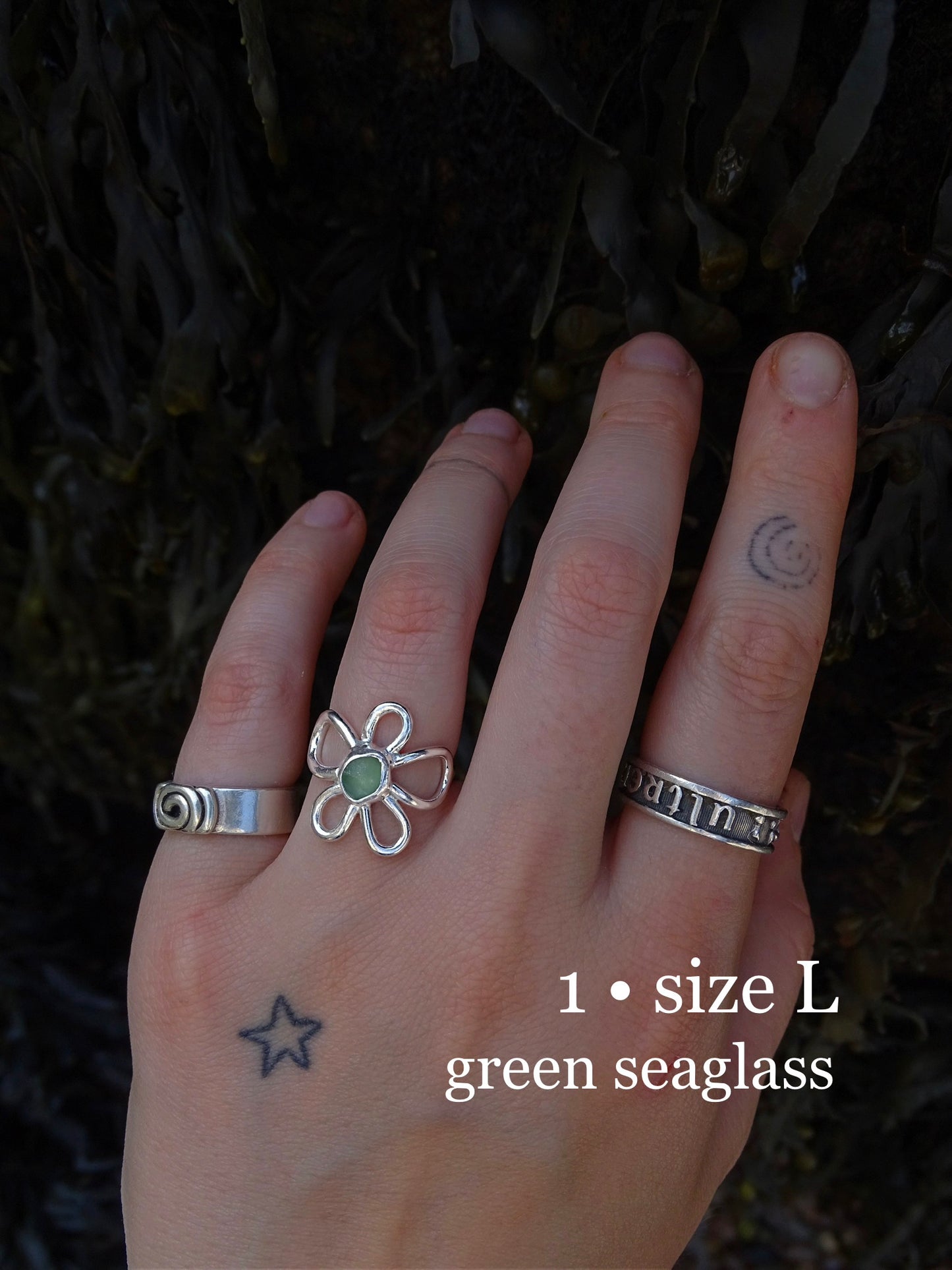 fleur rings • seaglass