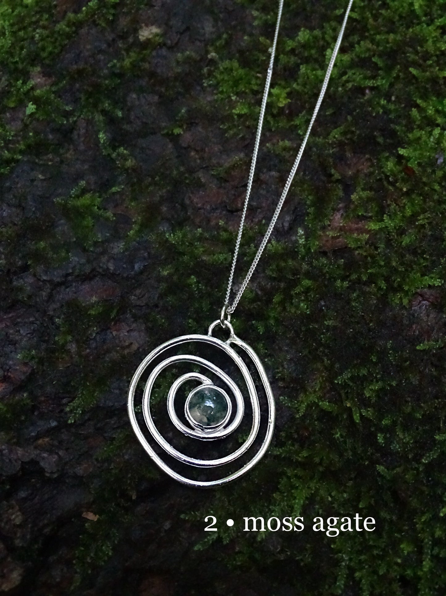 nebula pendant • gemstones