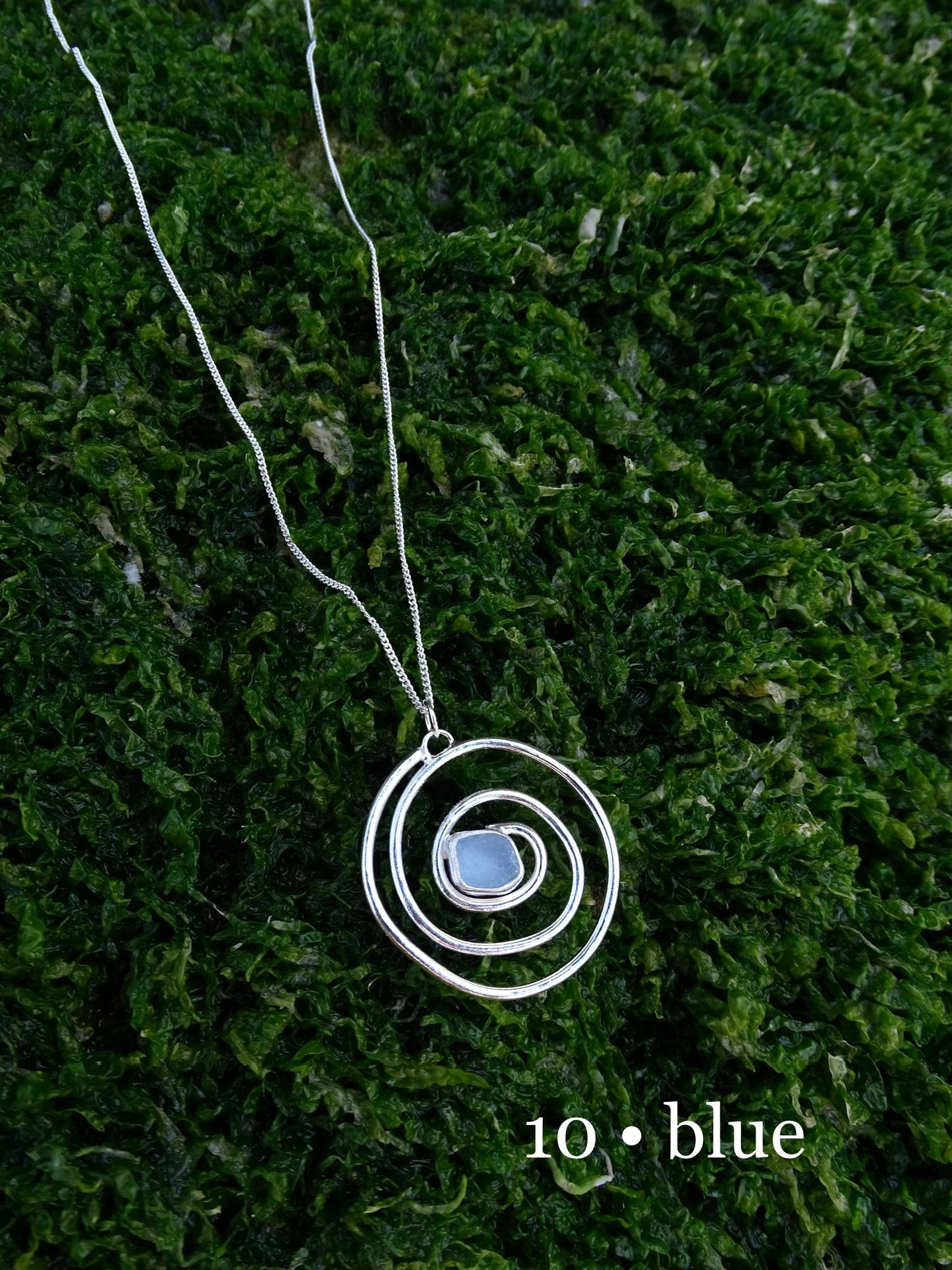 nebula pendant • seaglass