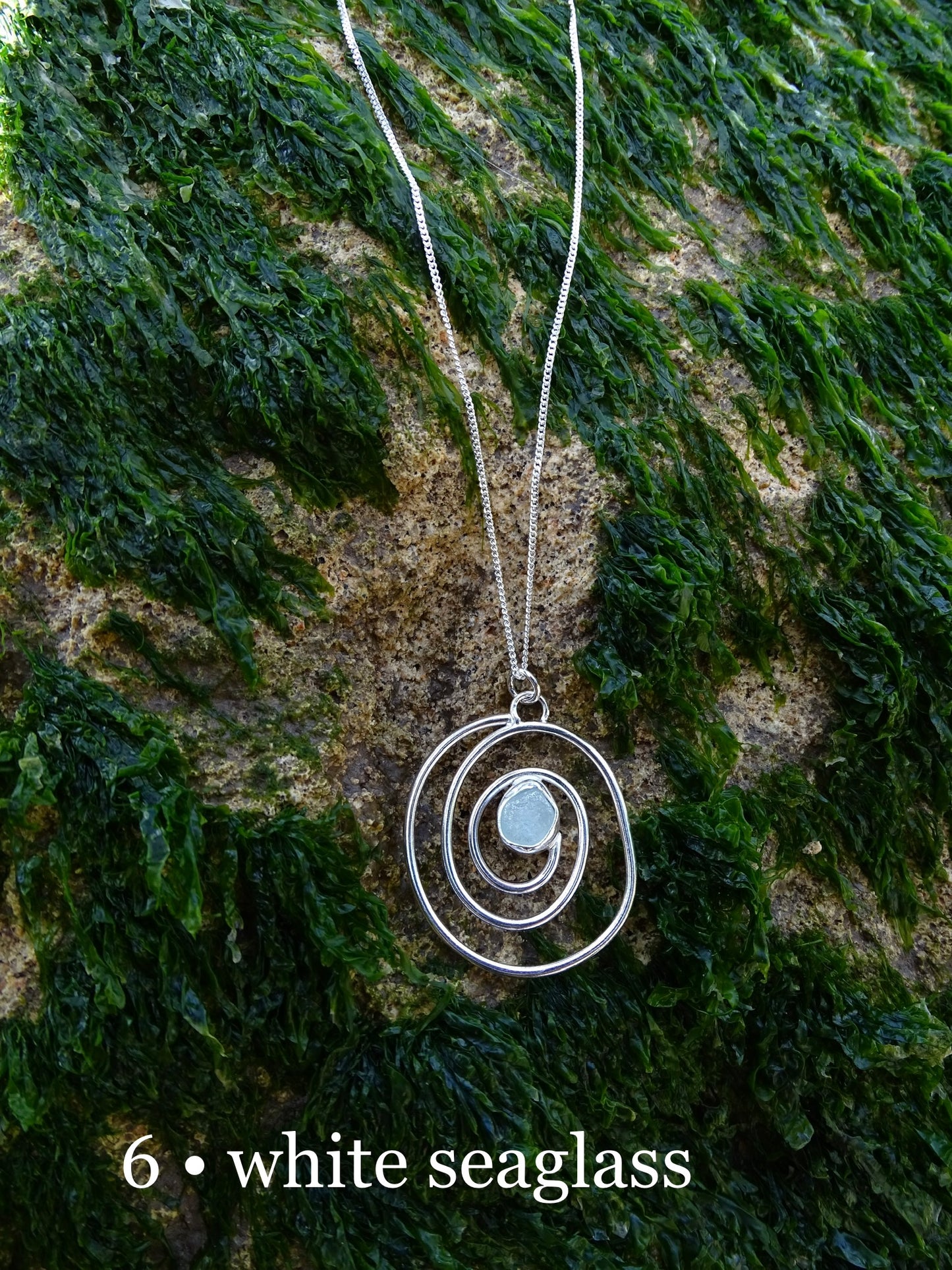 nebula pendant • seaglass