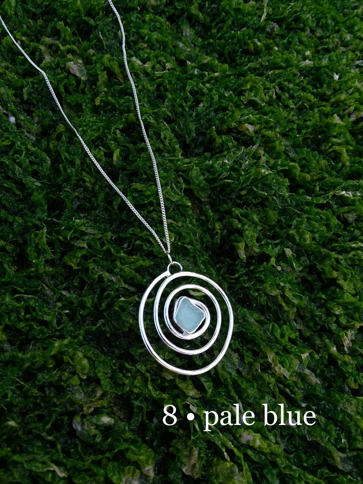 nebula pendant • seaglass