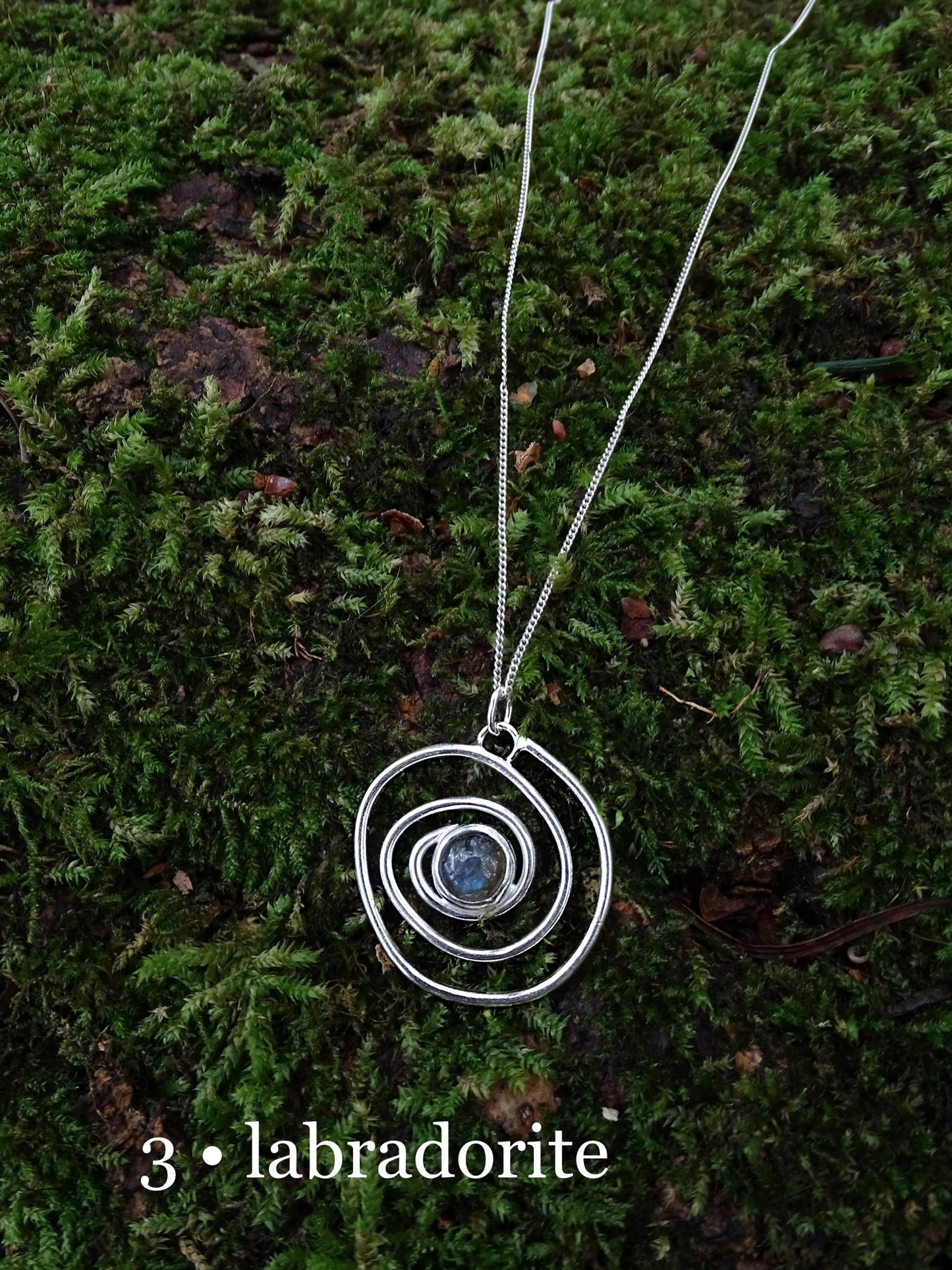 nebula pendant • gemstones