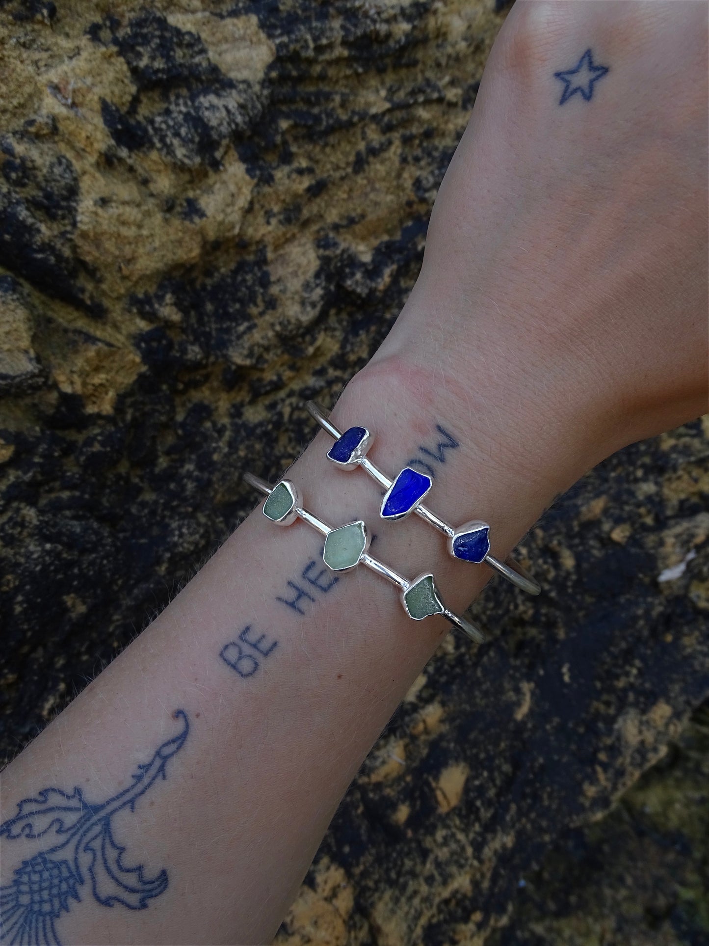 seaglass cuff