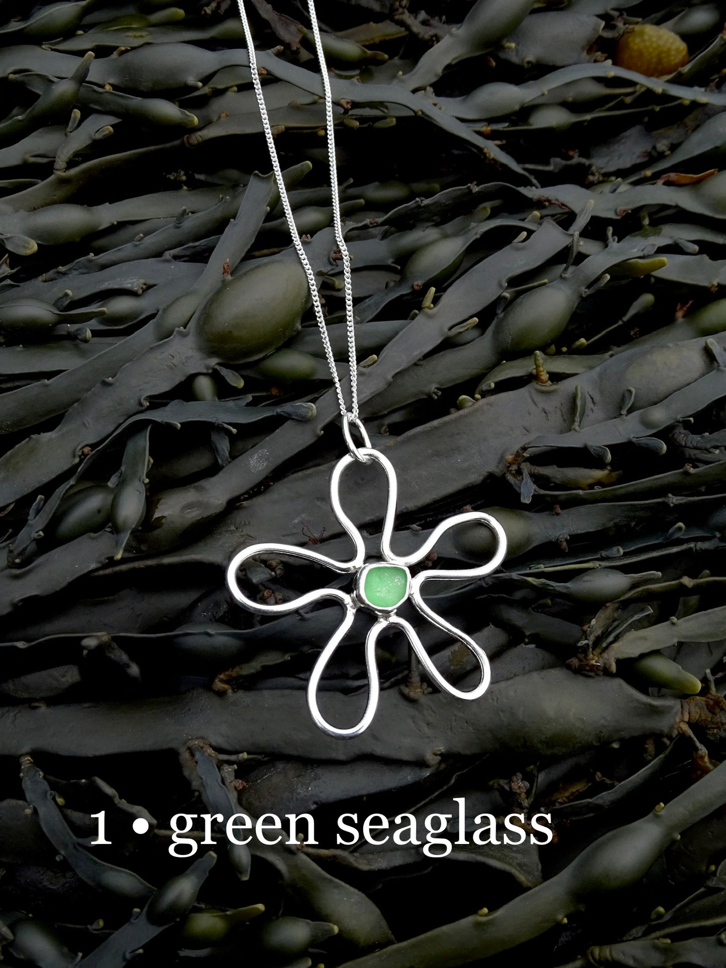 fleur pendants • seaglass