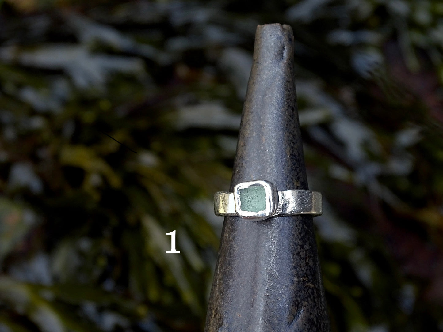 adjustable seaglass rings