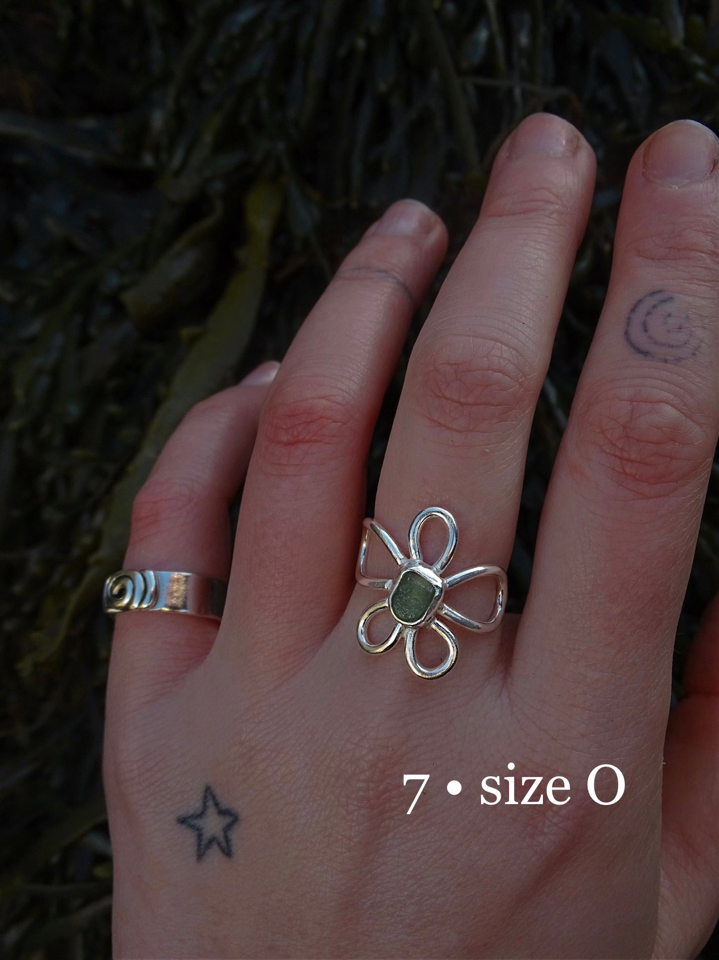 fleur rings • seaglass