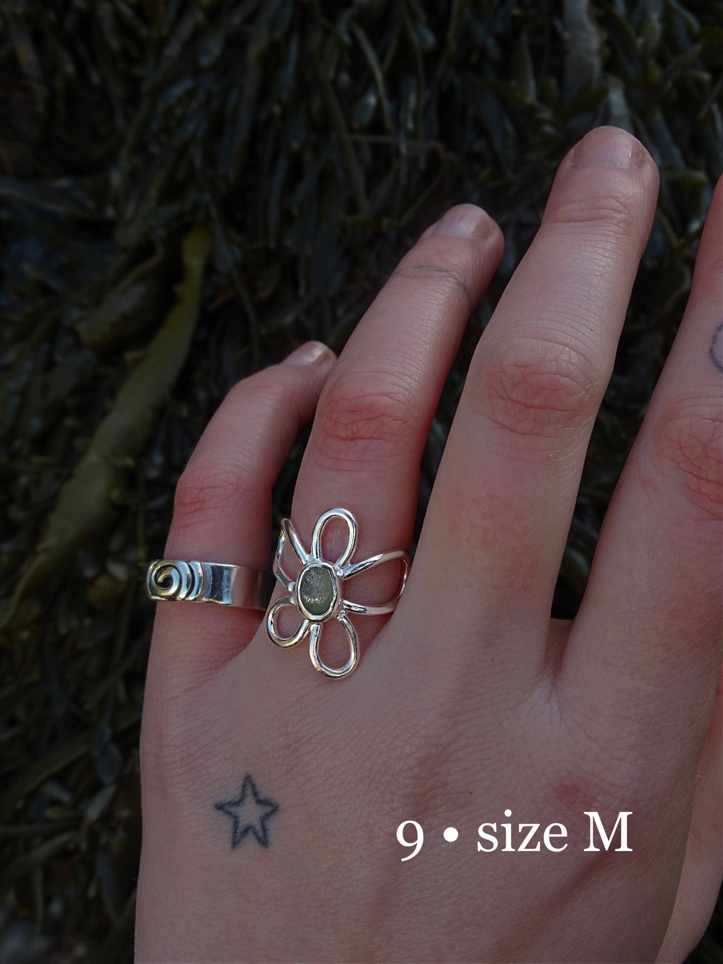 fleur rings • seaglass