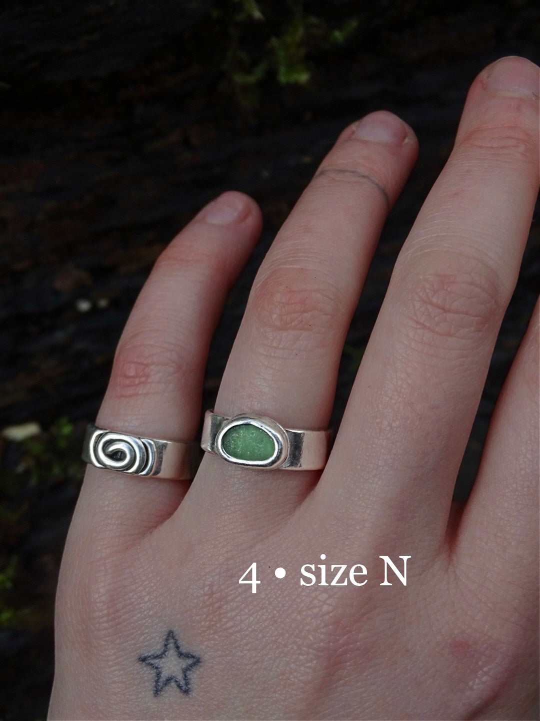 seaglass rings