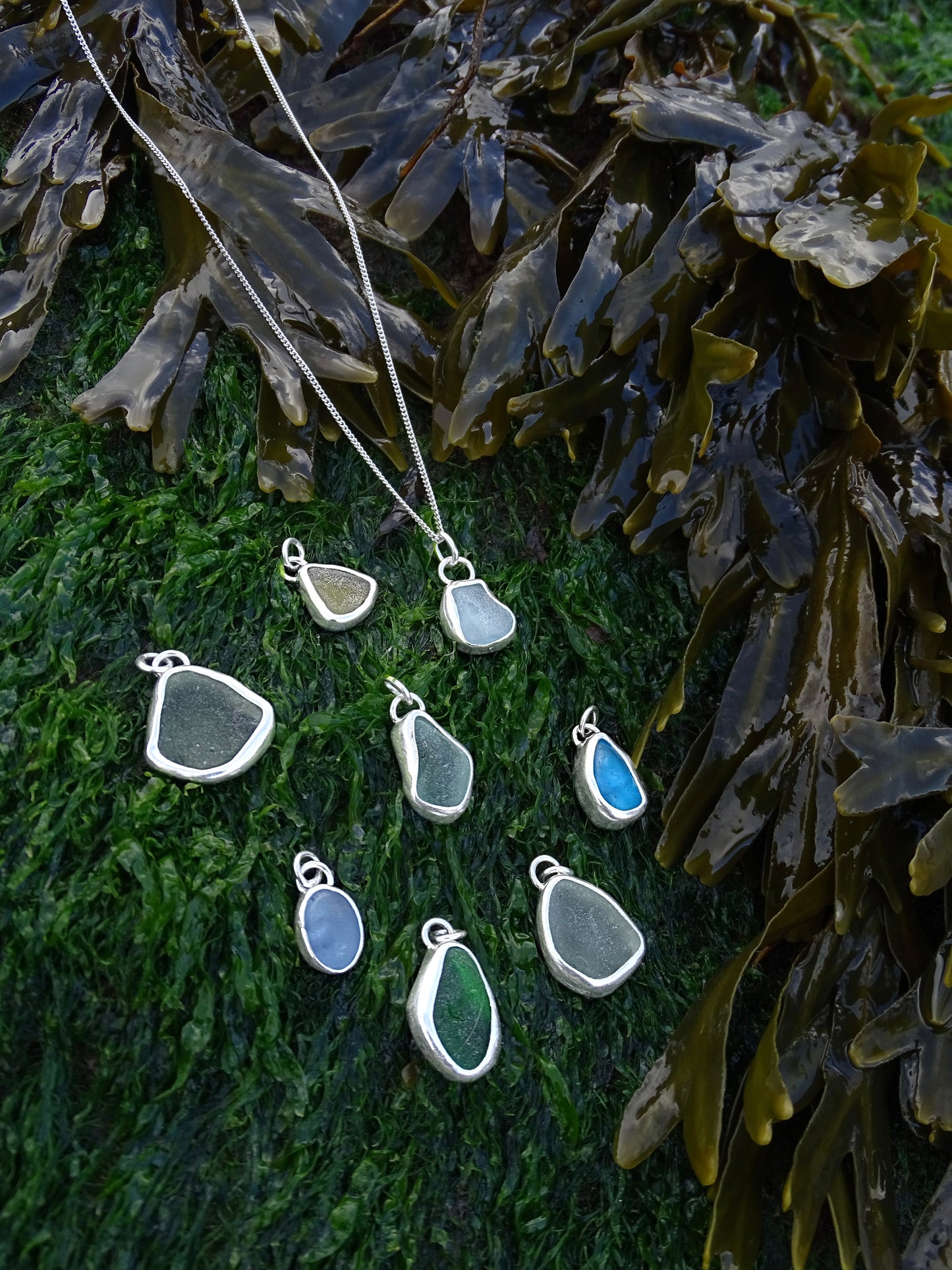 seaglass pendants