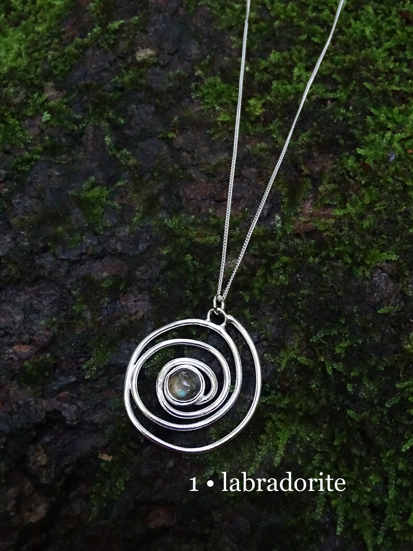 nebula pendant • gemstones