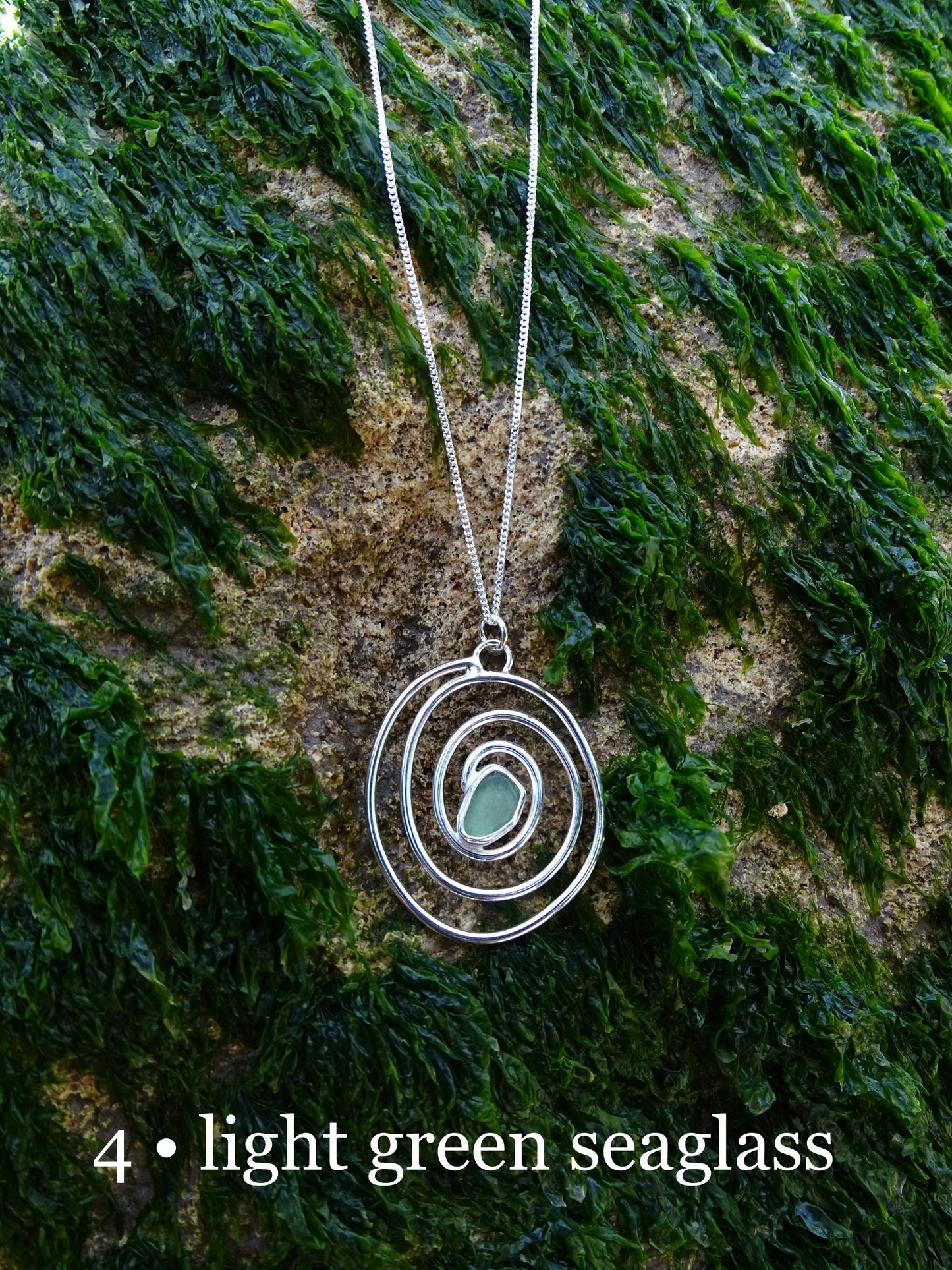 nebula pendant • seaglass
