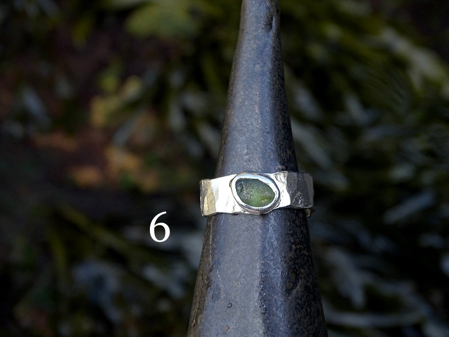 adjustable seaglass rings