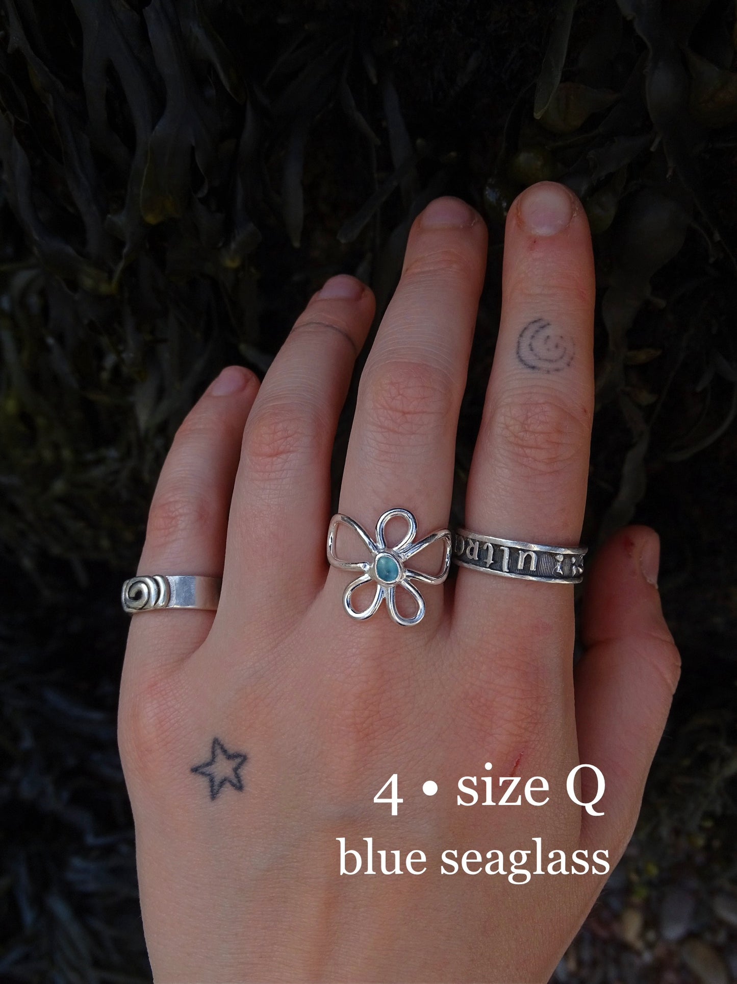 fleur rings • seaglass