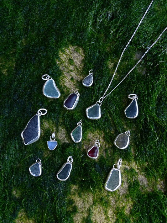seaglass pendants