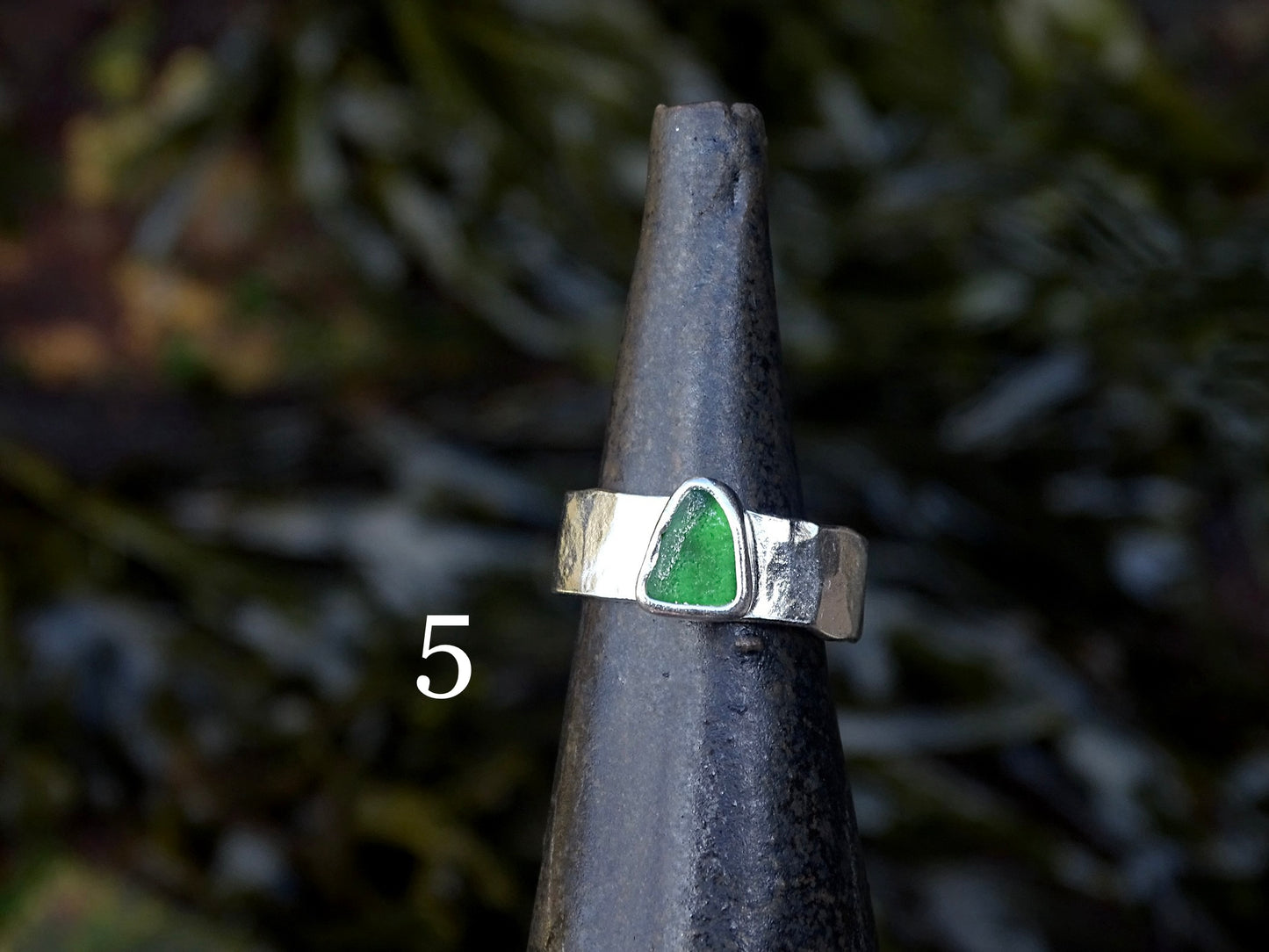 adjustable seaglass rings