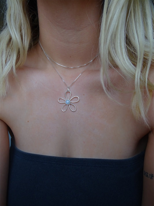 gemstone fleur pendants • mto