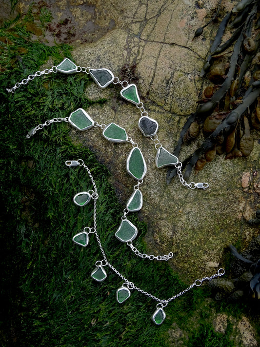 seaglass bracelets