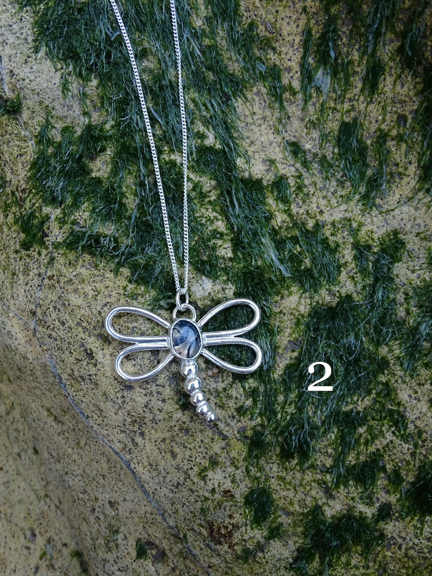 nausicaa pendant • moss agate