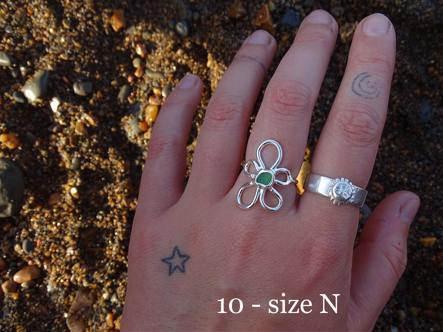 fleur rings • seaglass