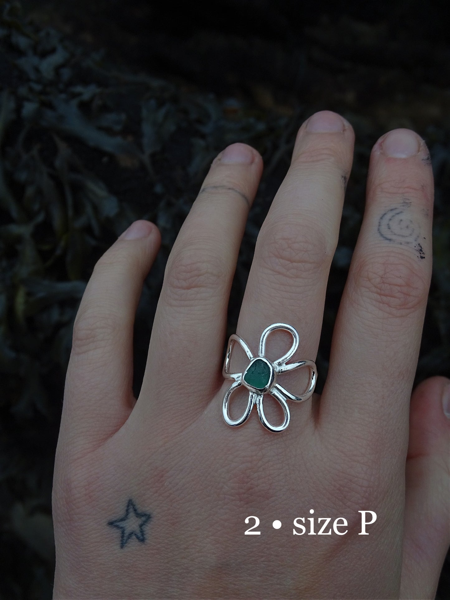fleur rings • seaglass