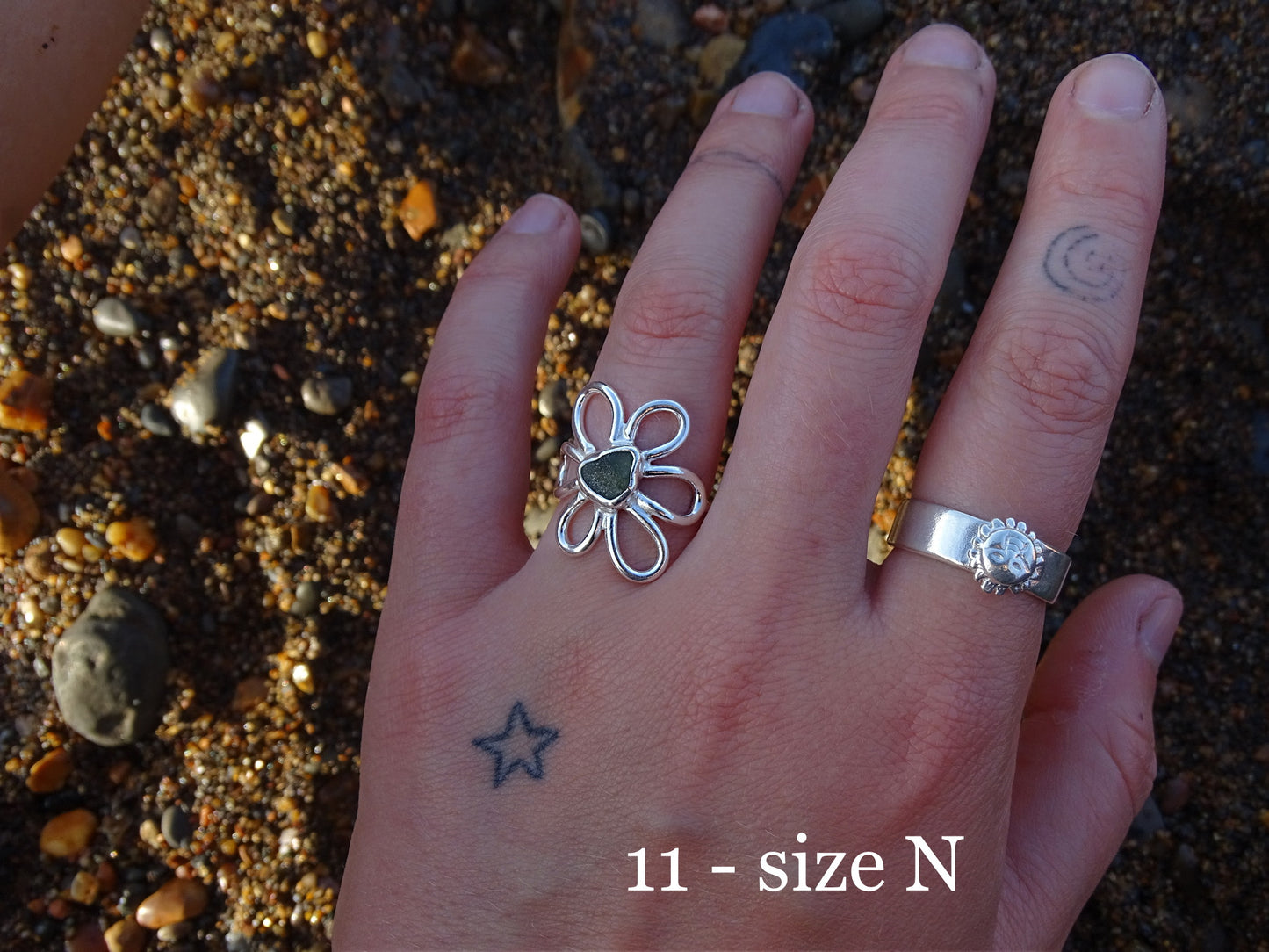 fleur rings • seaglass