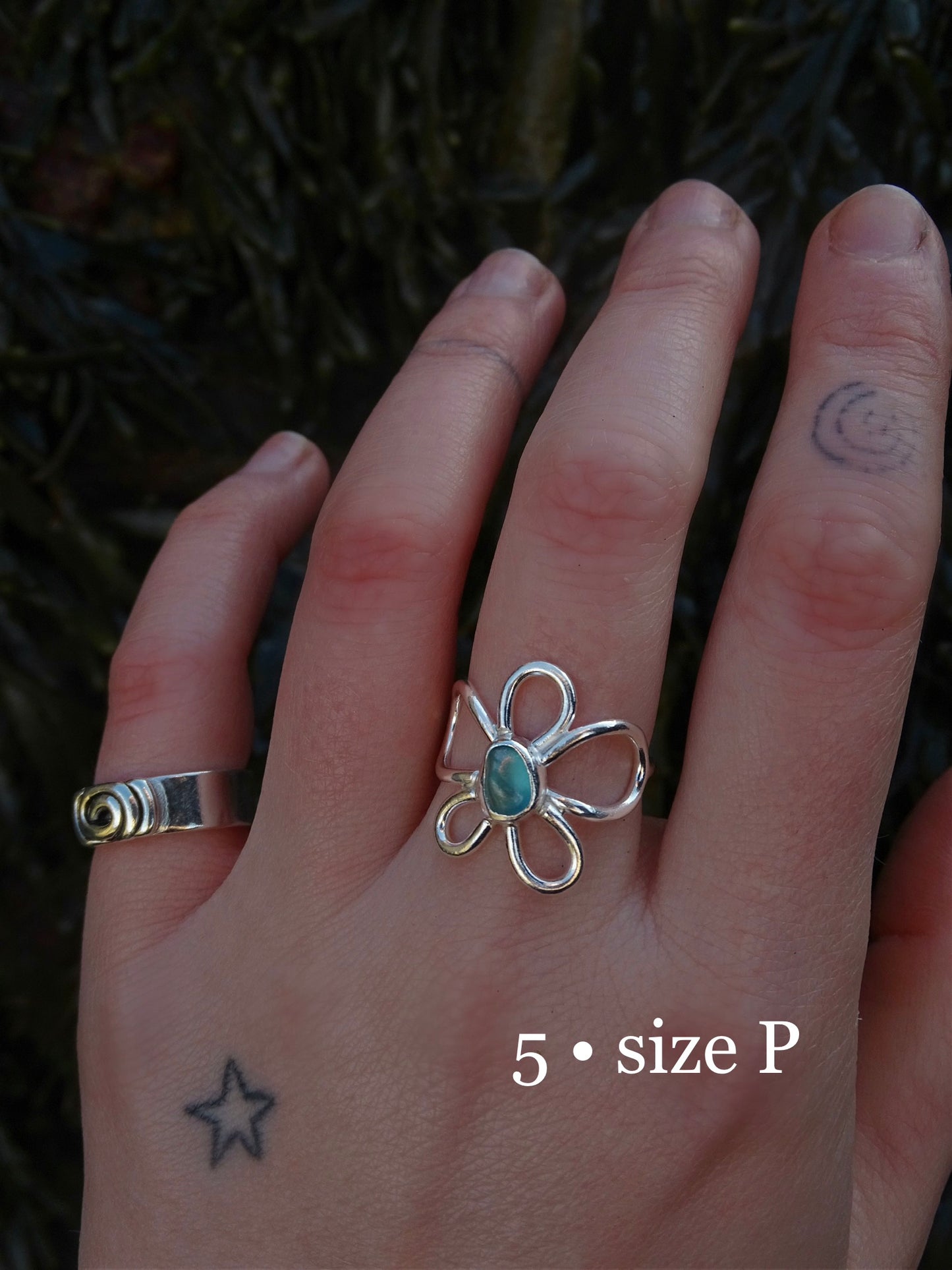 fleur rings • seaglass