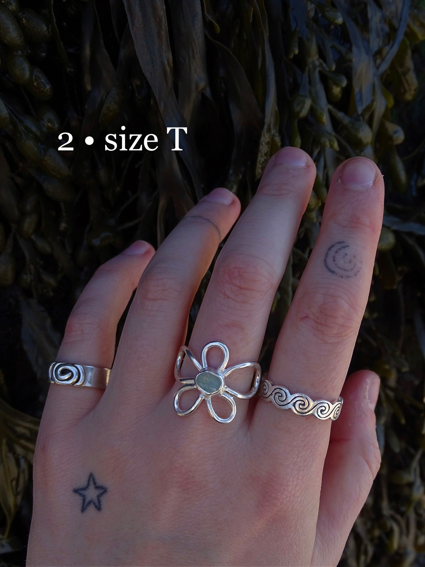 fleur rings • seaglass
