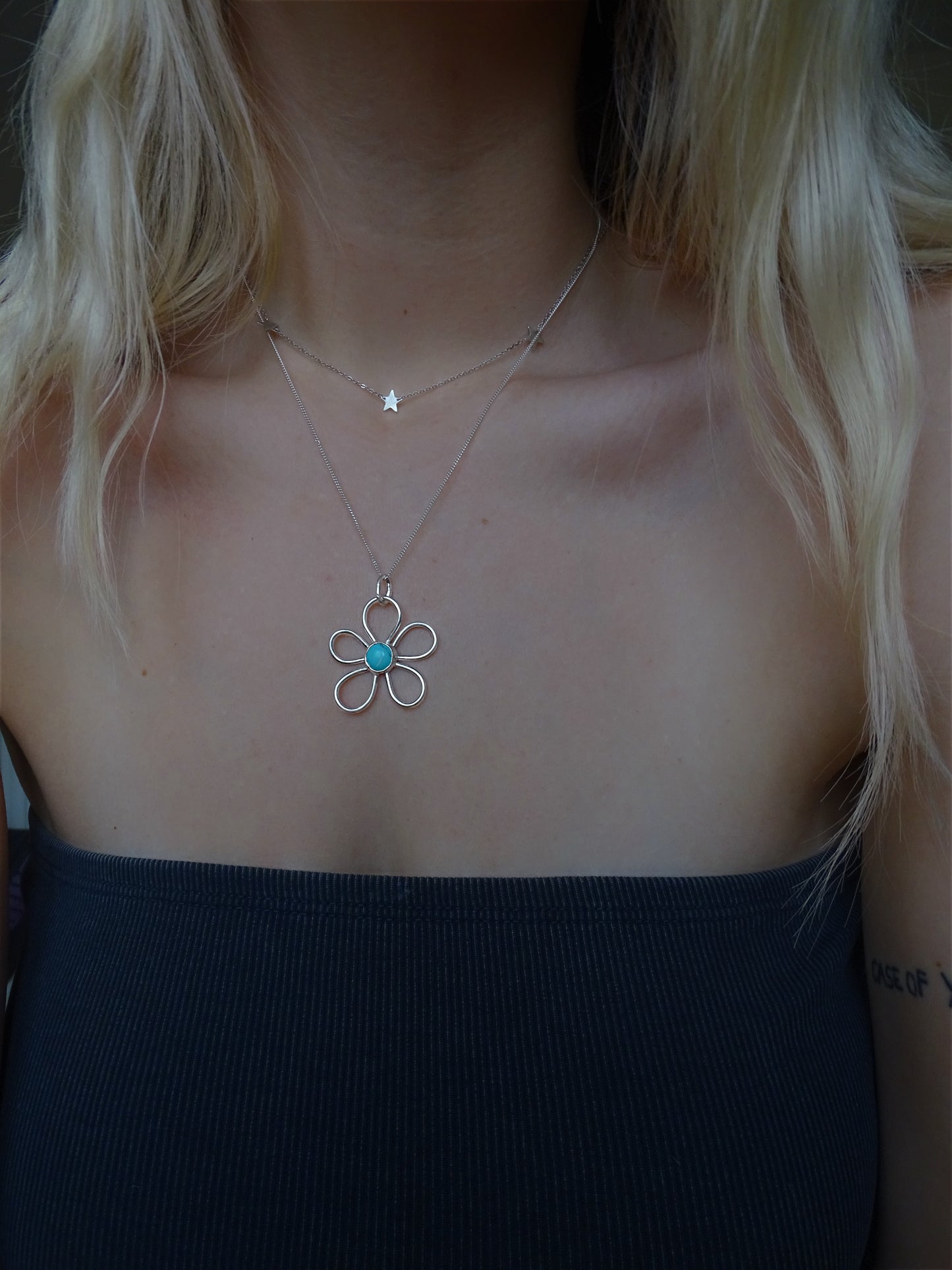 gemstone fleur pendants • one-offs