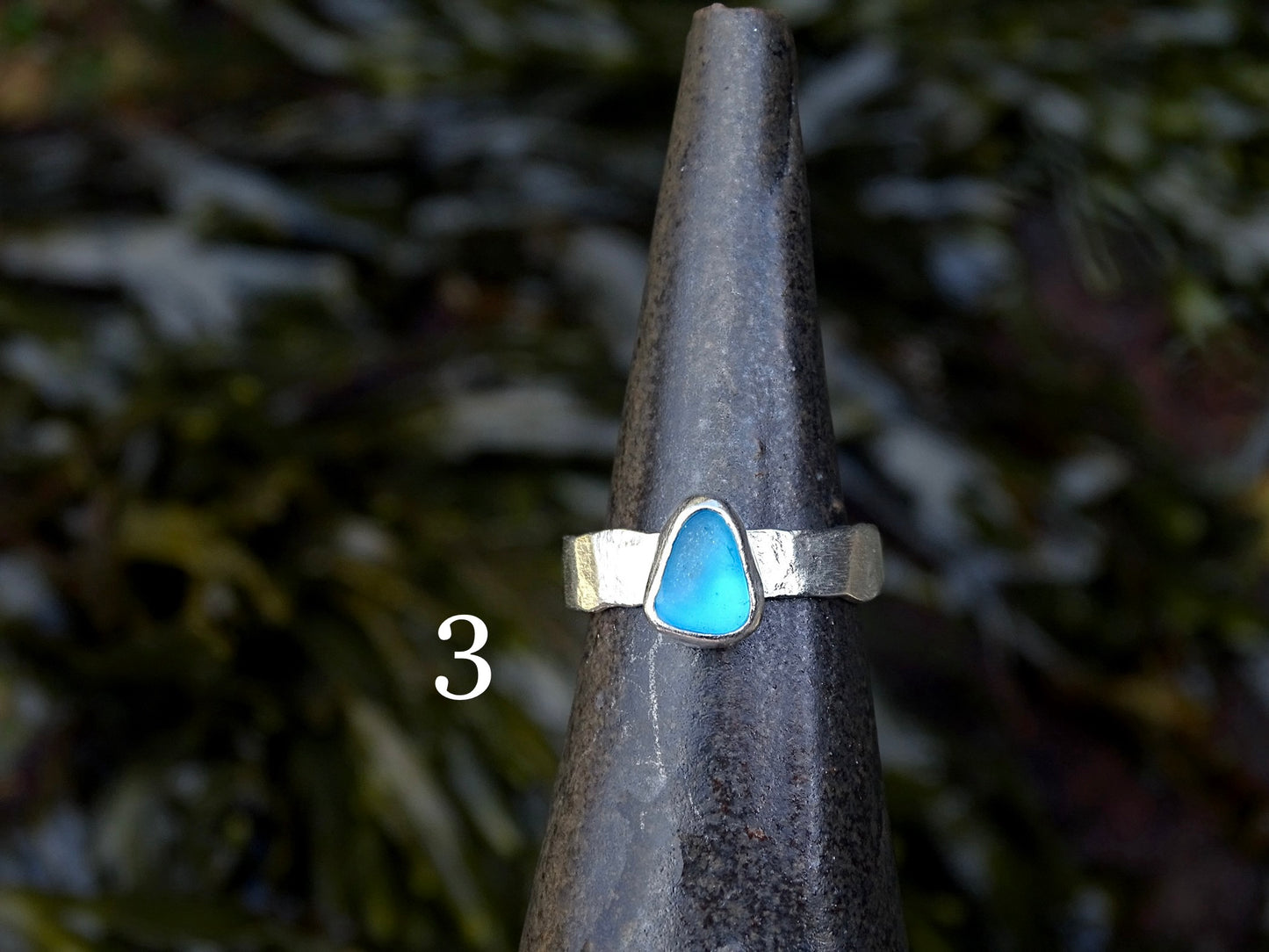 adjustable seaglass rings