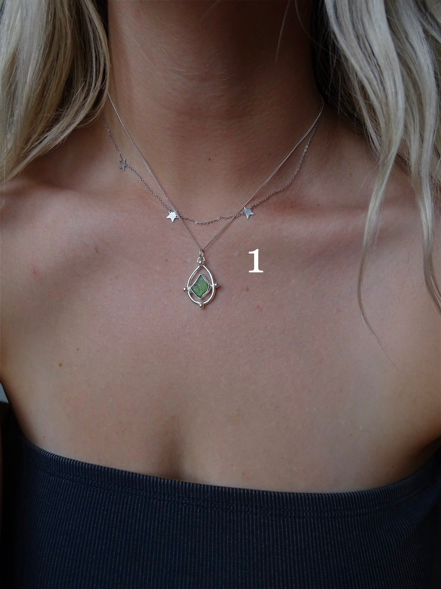 seaglass pendants