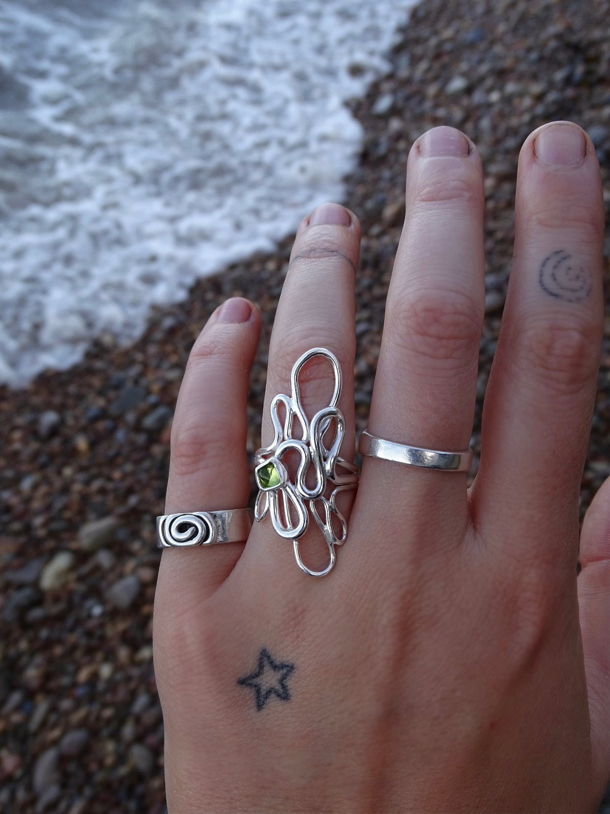 seaweed ring • size K