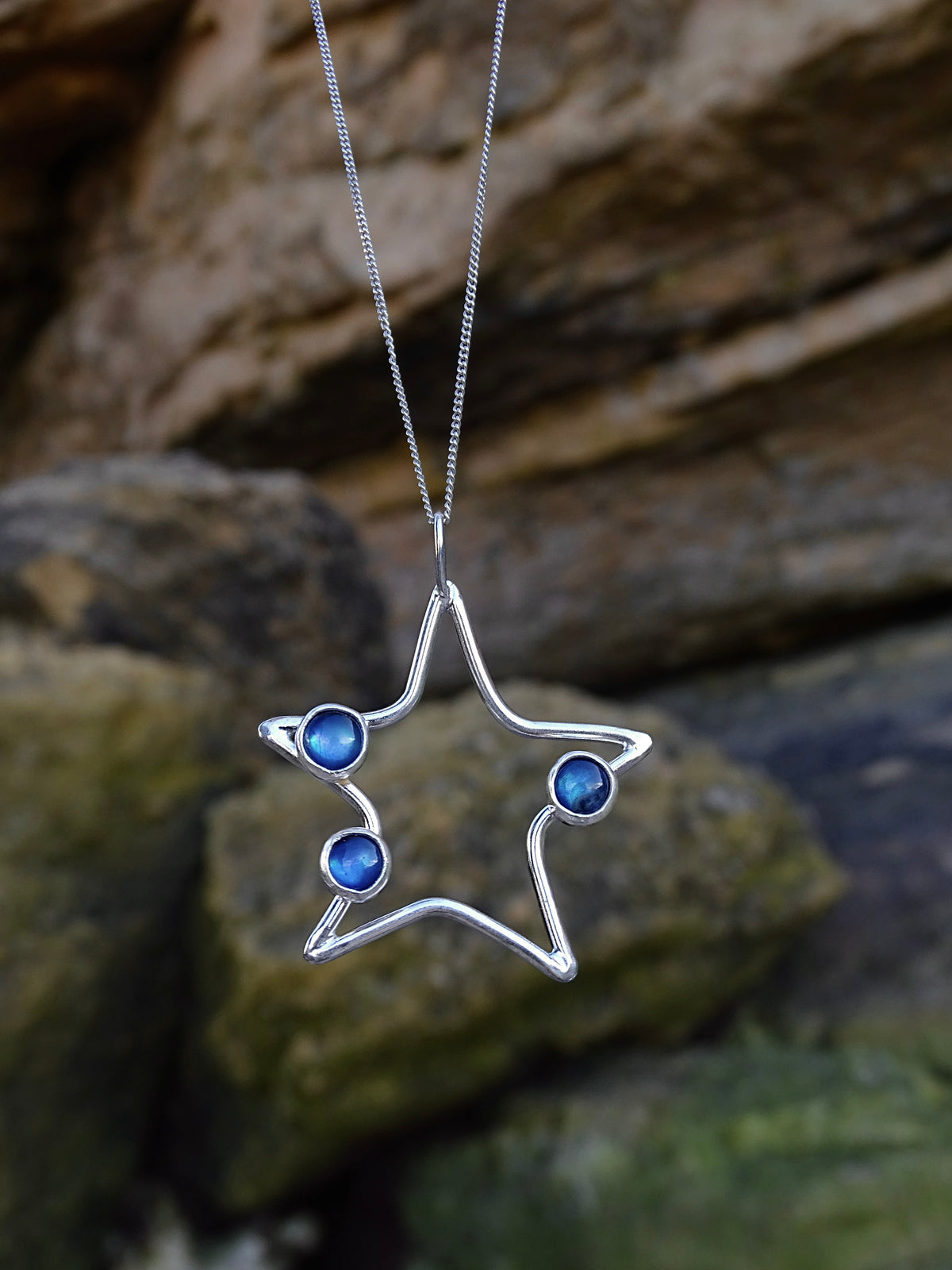 bubble star pendants